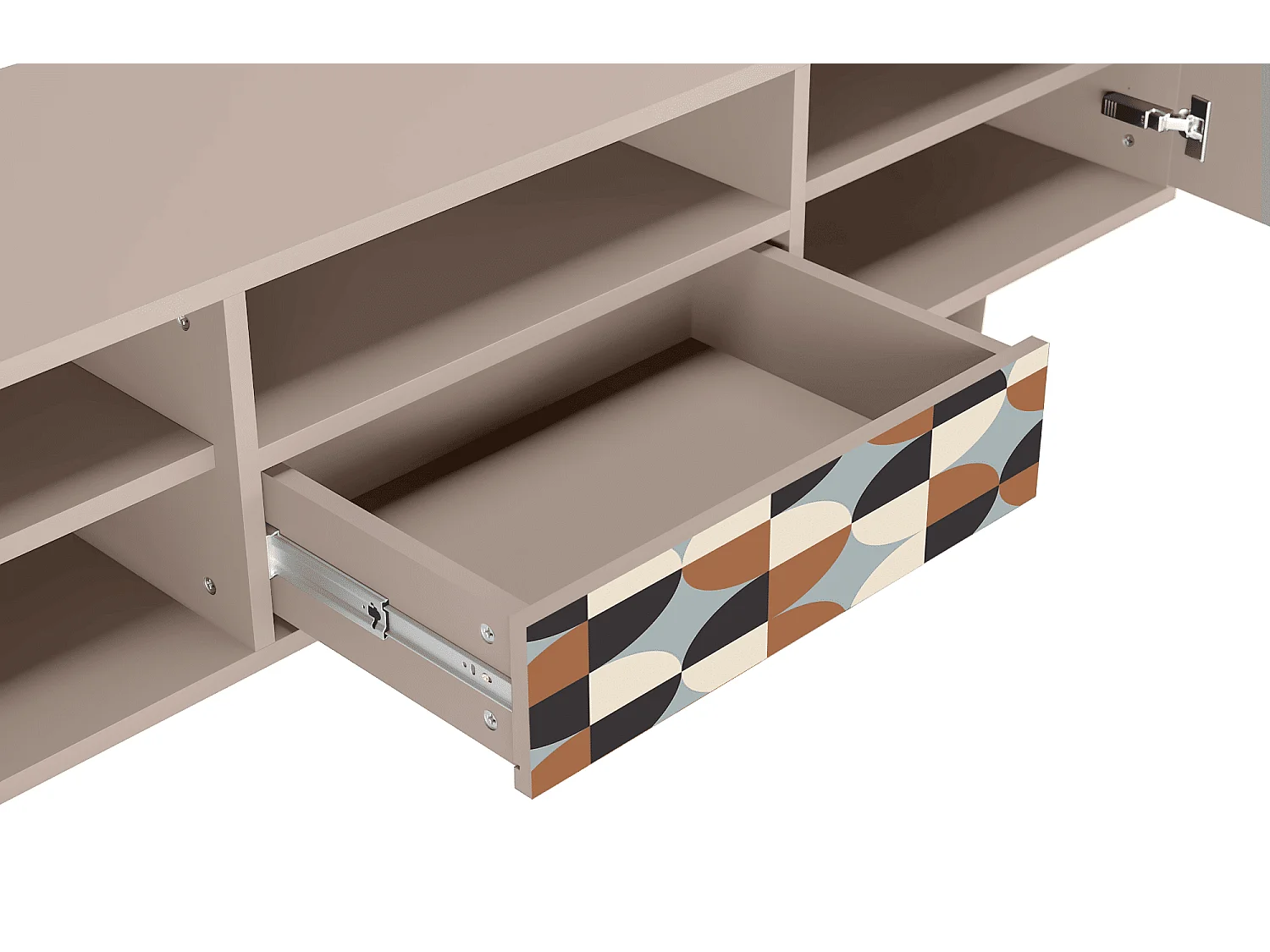 Mobile TV - 170х59х41 cm - T6 - Brown Sensation, Latte