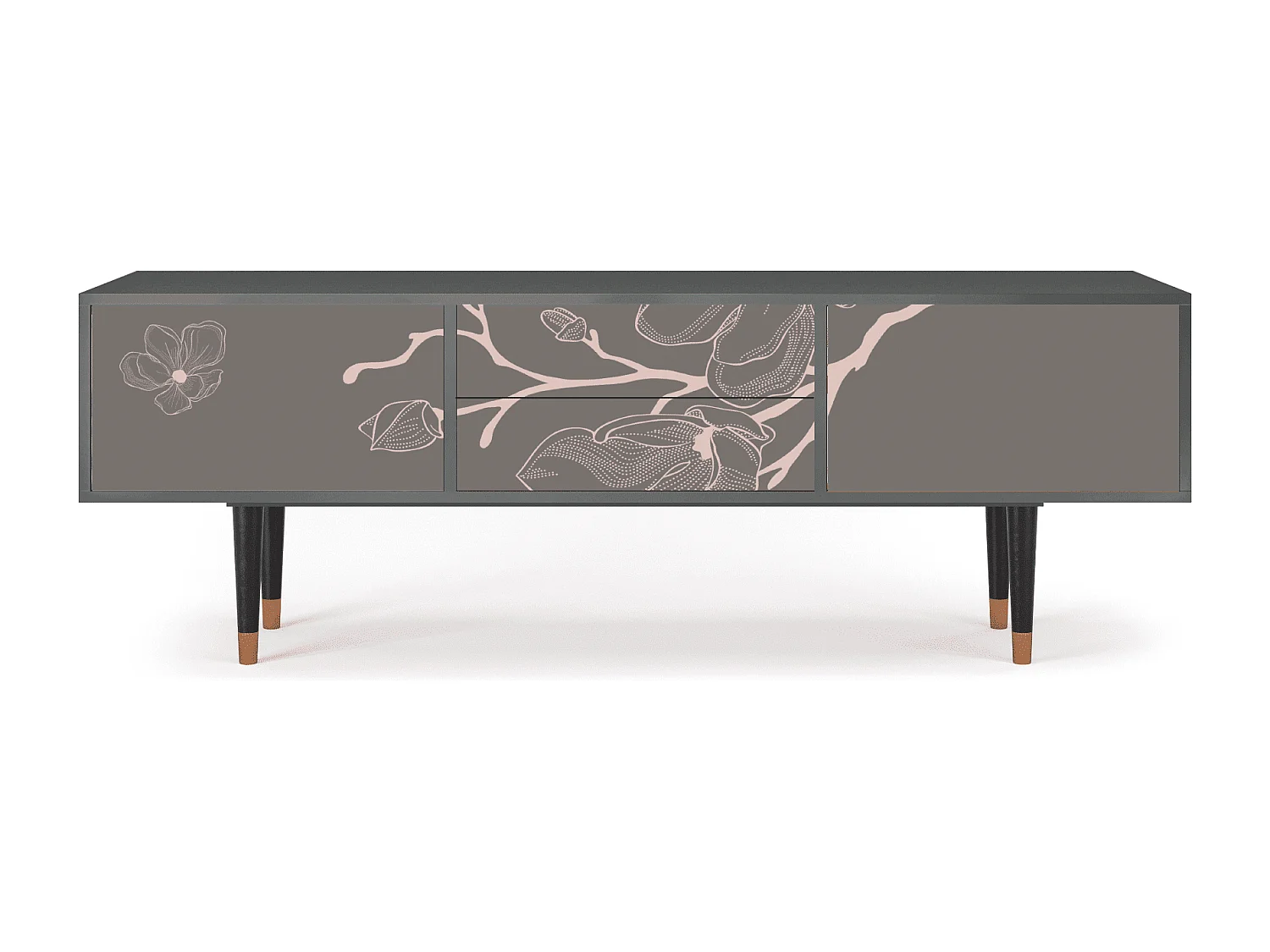 Mueble de TV - 170х59х48 cm - T4 - Cherry Blossom, Antracite