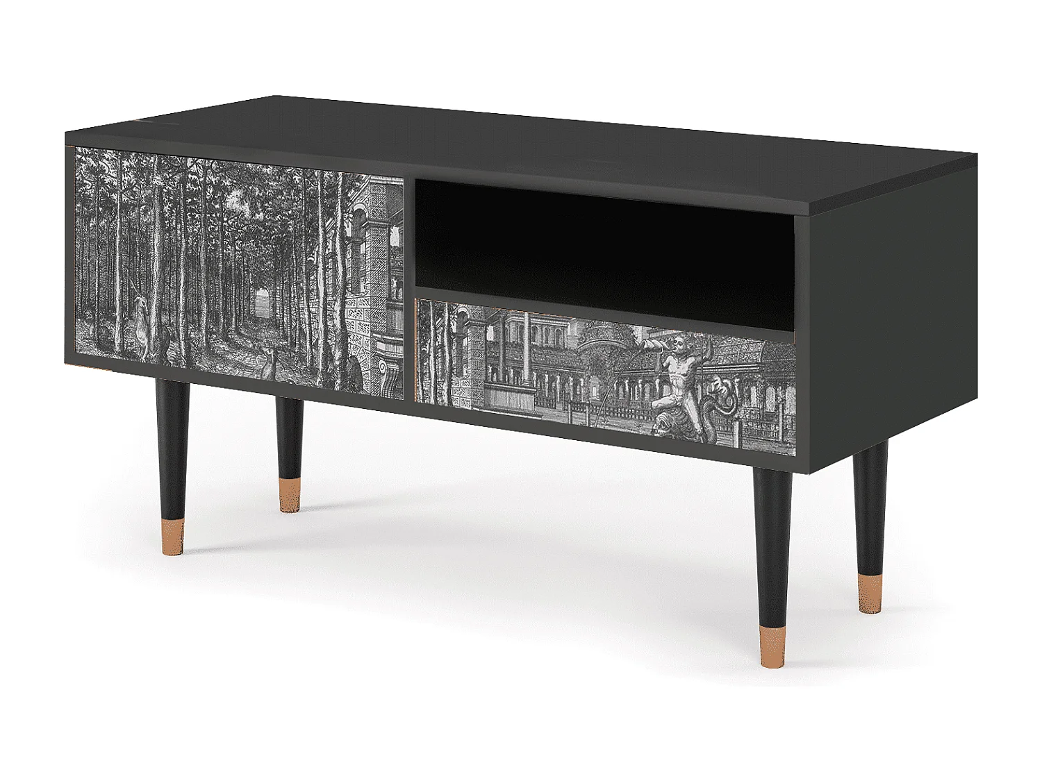 TV-Möbel - 115х59х48 cm - T3 - View of the Piazza, Anthrazit