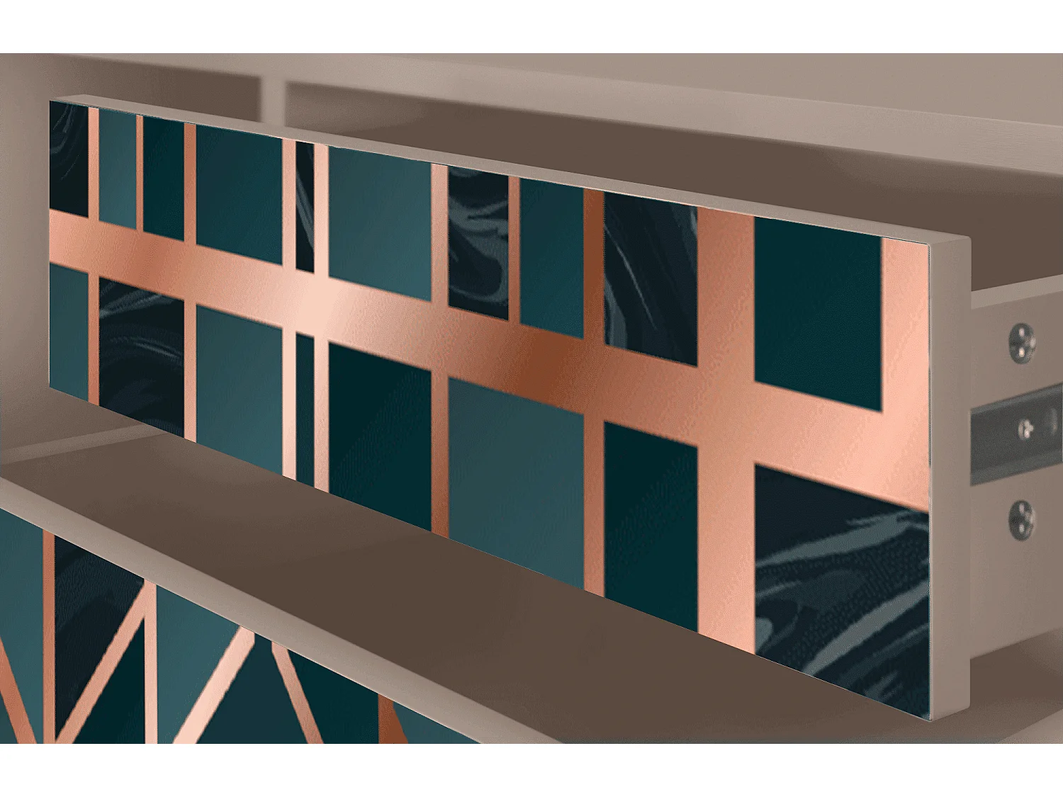 TV-meubel - 170х59х48 cm - T4 - Emerald Metro, Latte