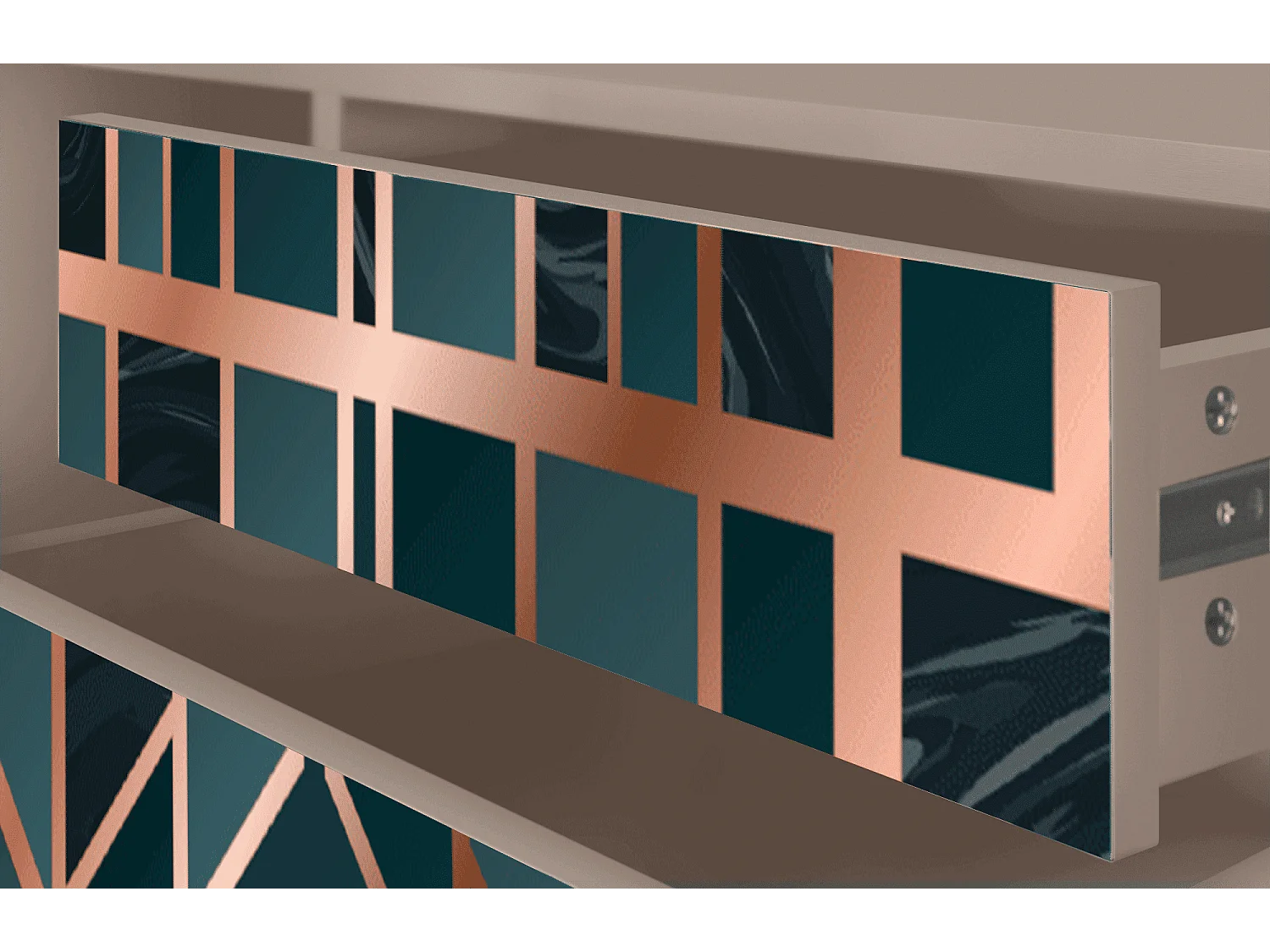 Meuble TV - 170х59х48 cm - T4 - Emerald Metro, Latte