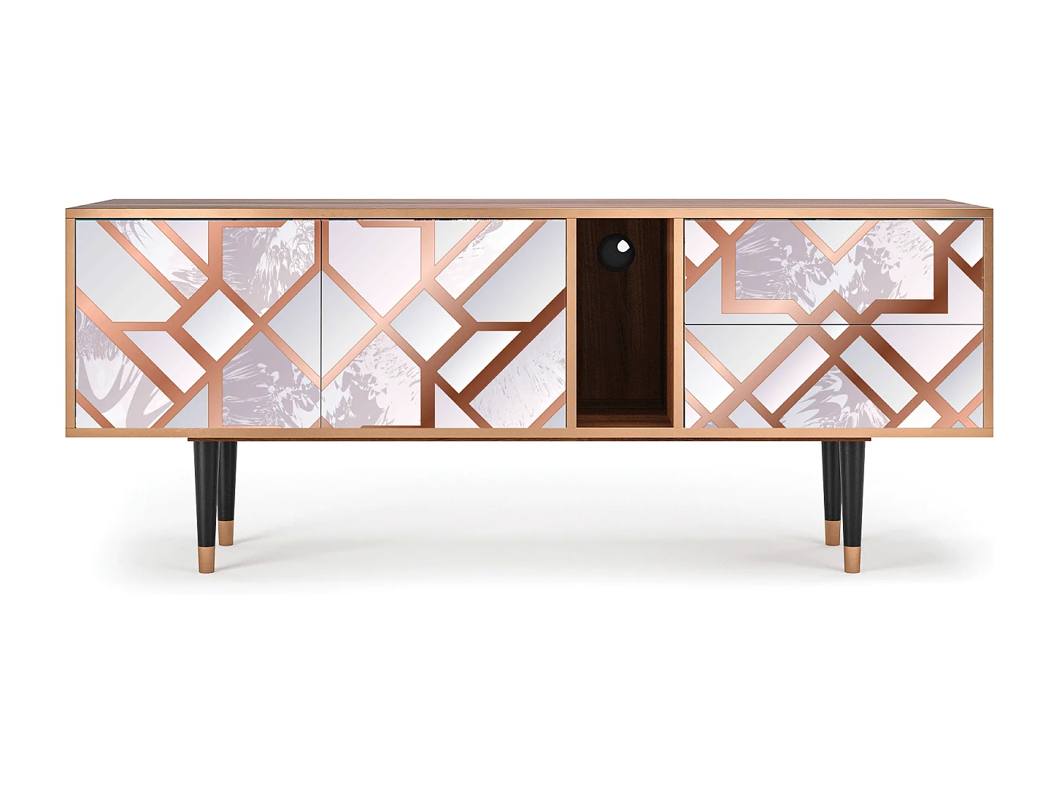 Mobile TV - 170х69х48 cm - T1 - Pastel Fairytale, Noce