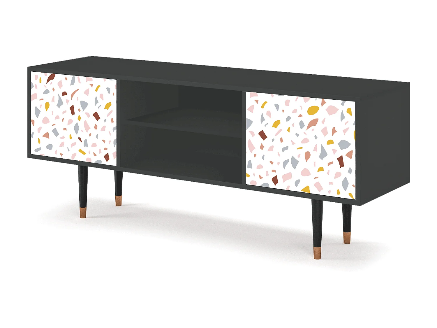 Mobile TV - 170х69х48 cm - T2 - Marmelade Cheese, Antracite