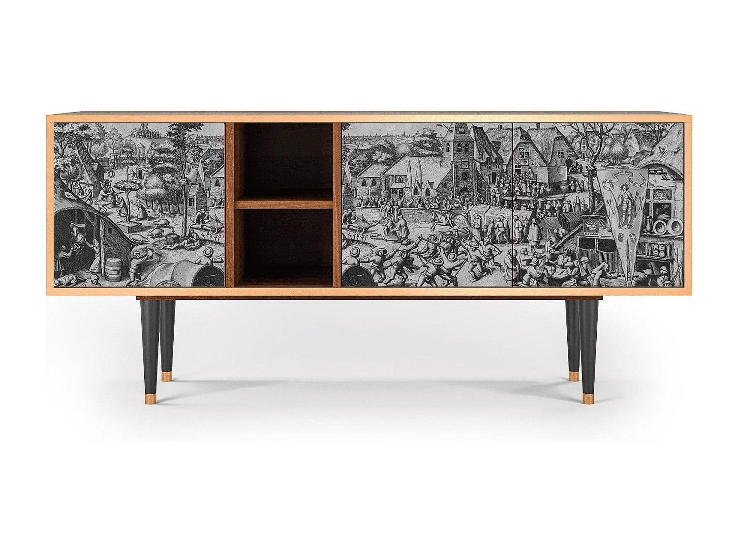 TV-Möbel - 150х69х41 cm - T5 - The Festival of Saint, Walnuss