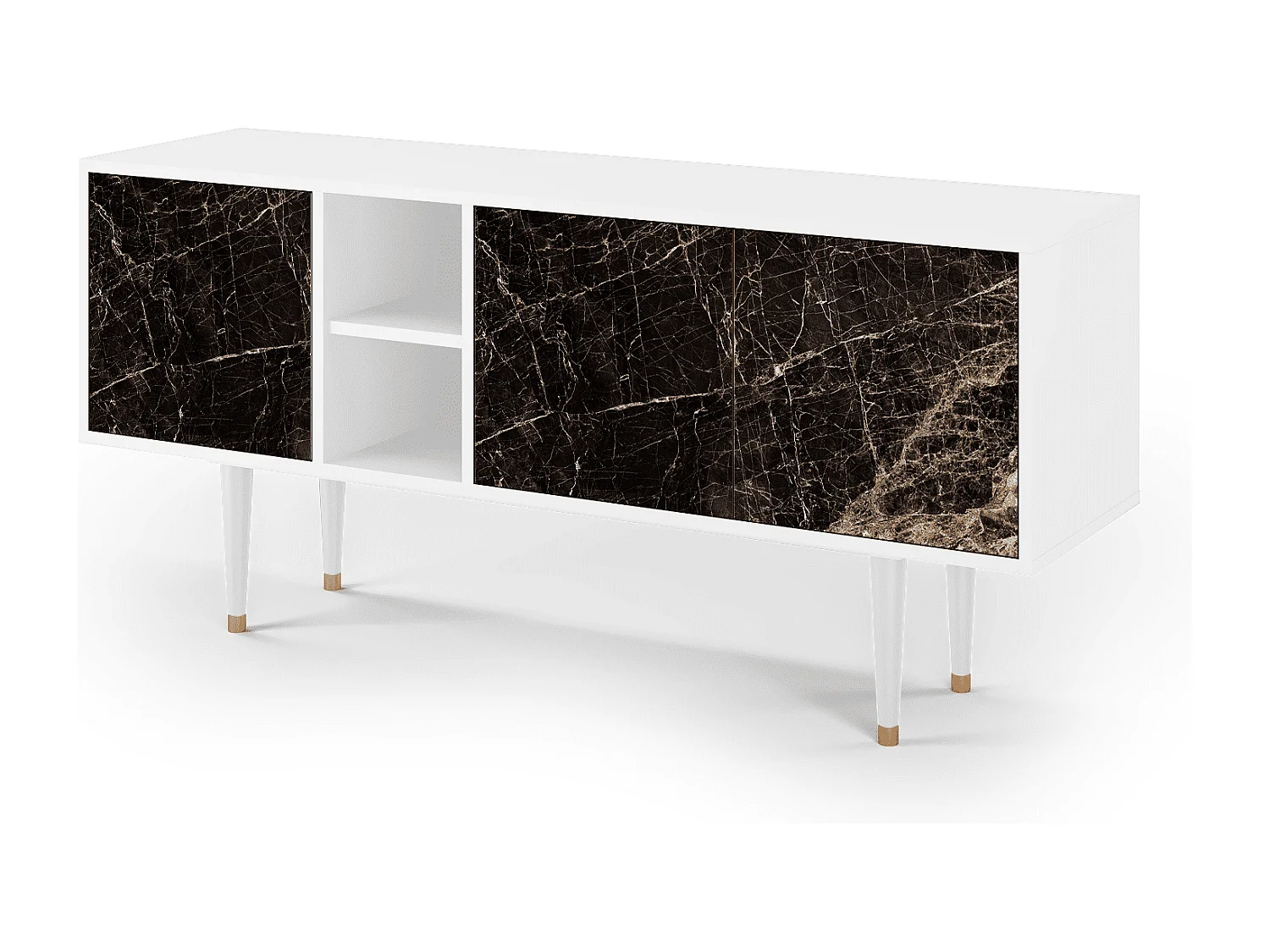 TV-meubel - 150х69х41 cm - T5 - Night Abyss, Wit