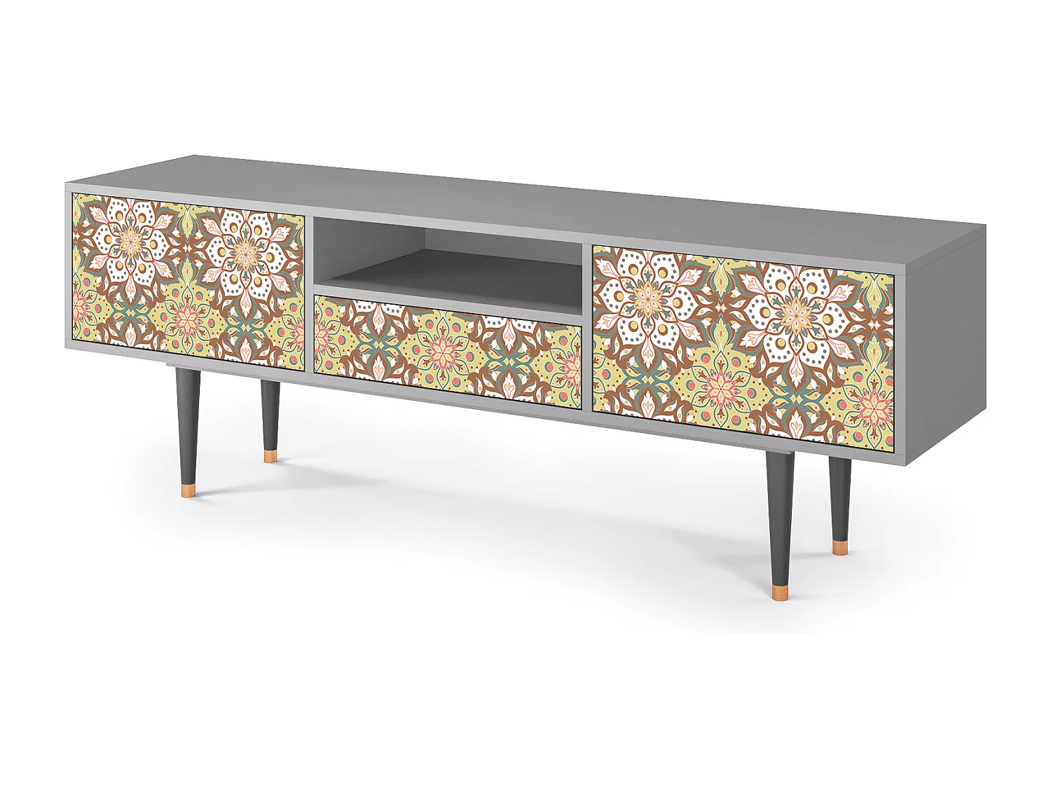 Mobile TV - 170х59х41 cm - T6 - Chinese Tea, Grigio