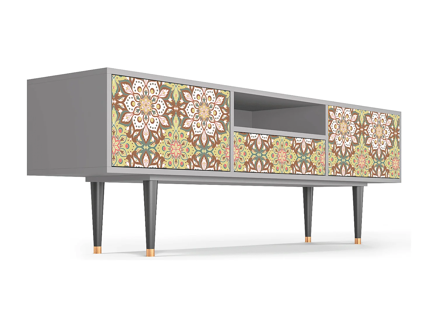 Mobile TV - 170х59х41 cm - T6 - Chinese Tea, Grigio