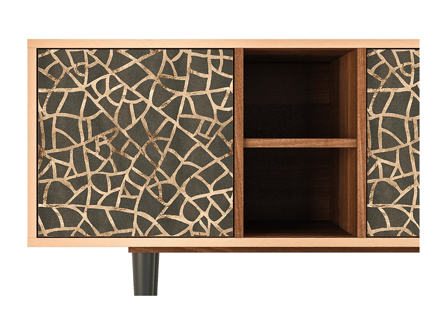 Meuble TV - 150х69х41 cm - T5 - Enlarged Leaf, Noyer