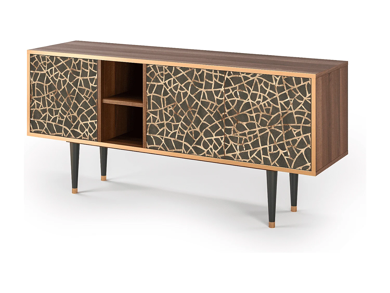 Mueble de TV - 150х69х41 cm - T5 - Enlarged Leaf, Nogal