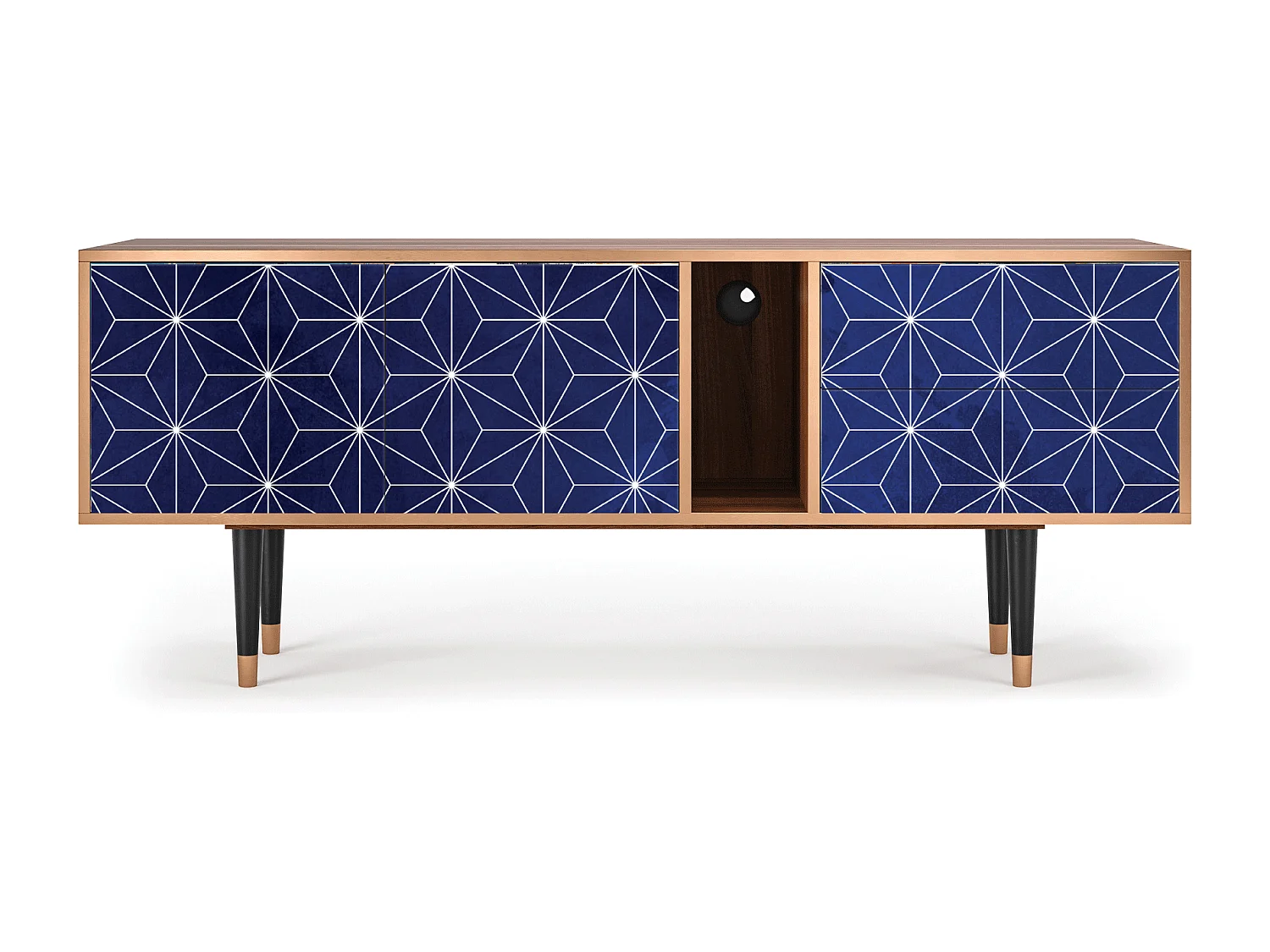 Meuble TV - 170х69х48 cm - T1 - Milky Way, Noyer