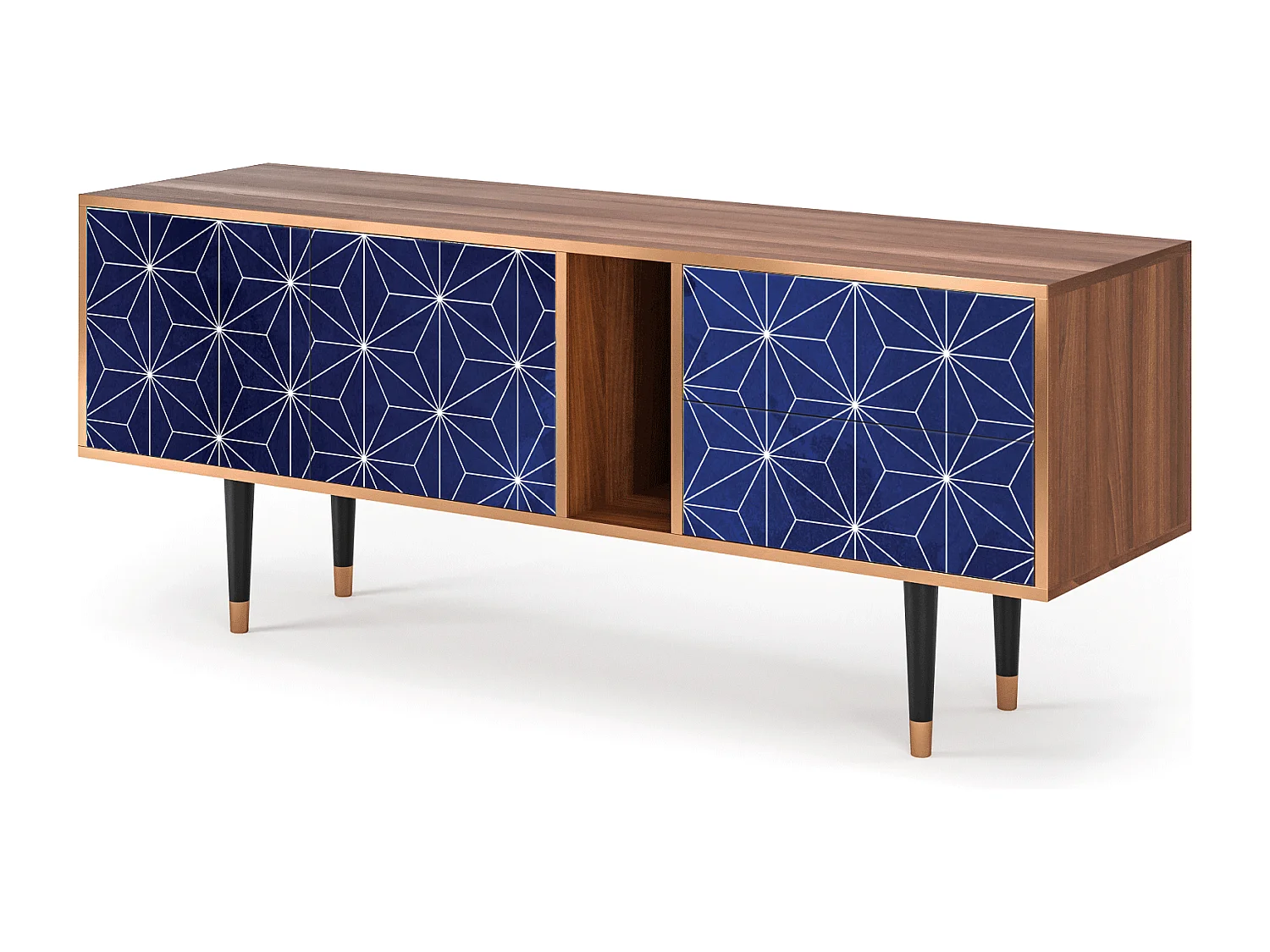 Meuble TV - 170х69х48 cm - T1 - Milky Way, Noyer