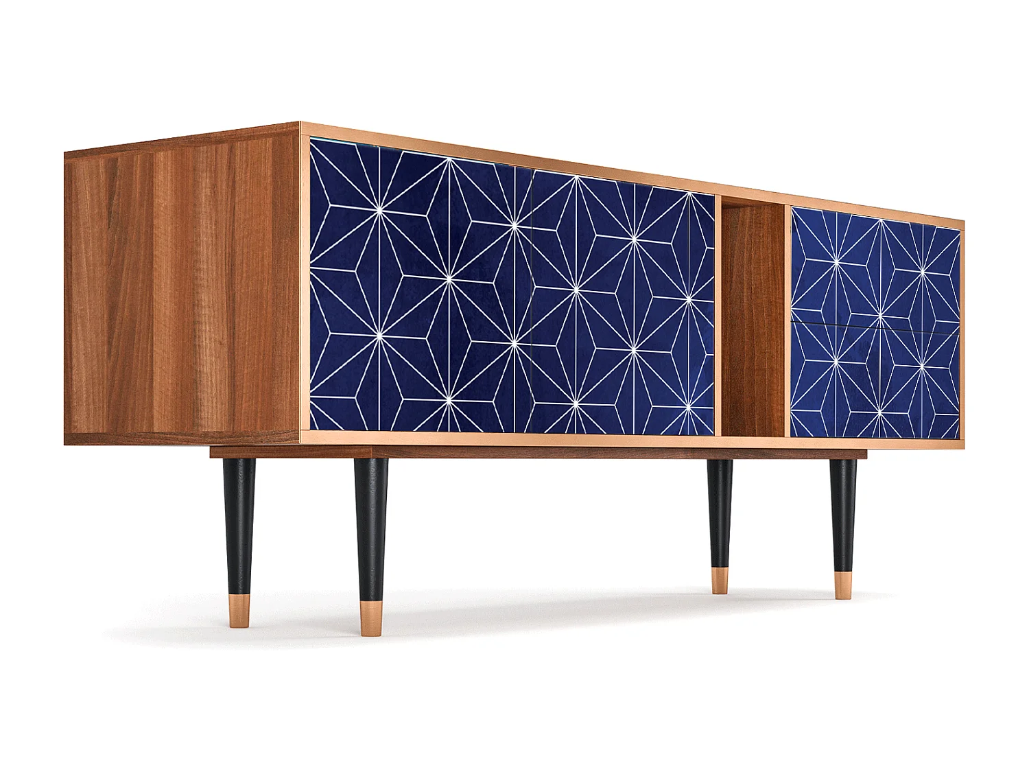 Meuble TV - 170х69х48 cm - T1 - Milky Way, Noyer