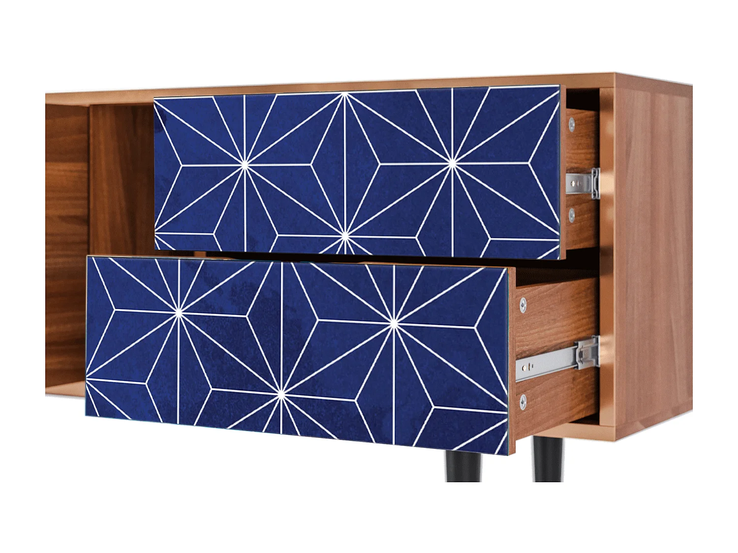 Meuble TV - 170х69х48 cm - T1 - Milky Way, Noyer