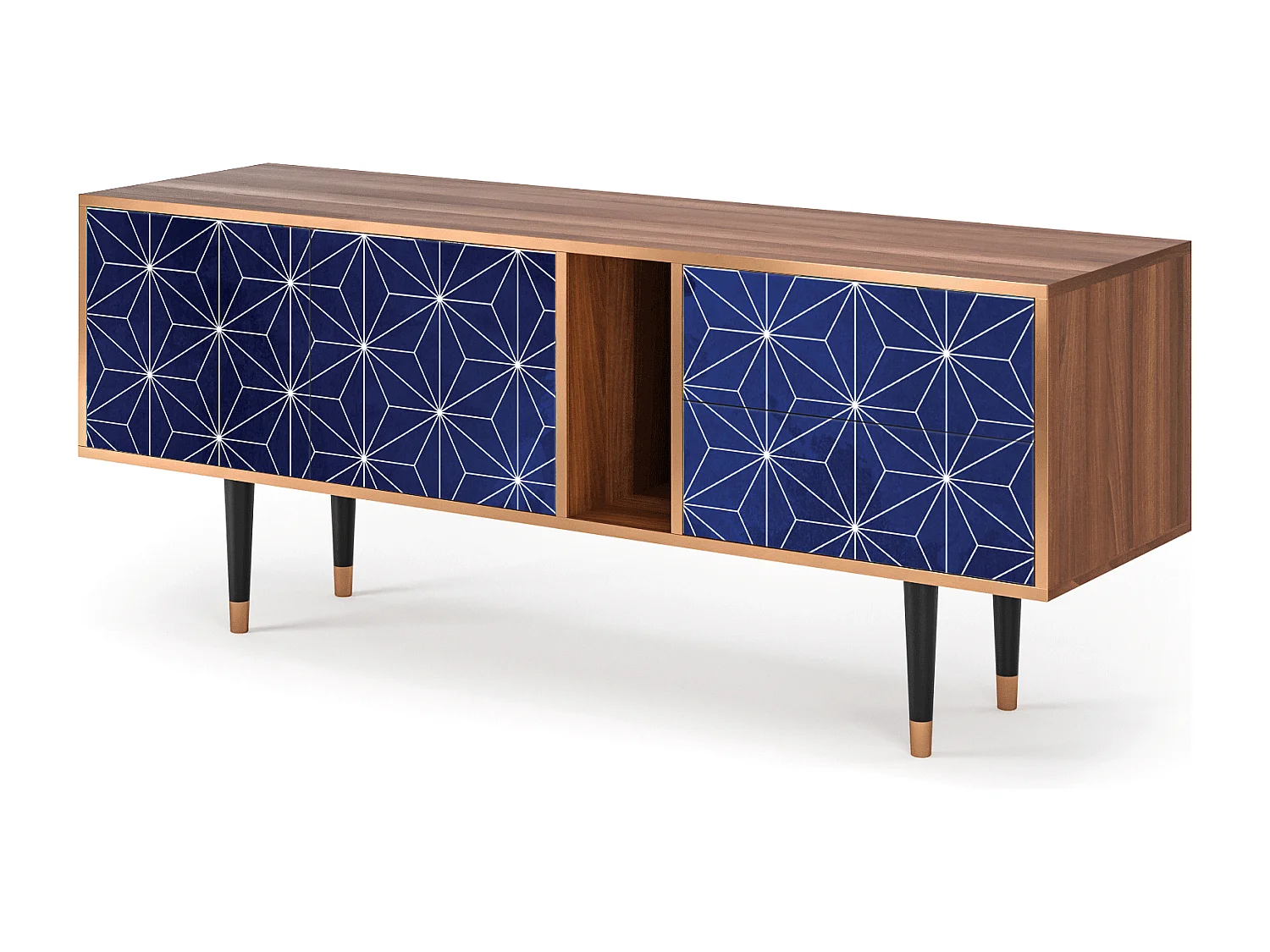 TV-meubel - 170х69х48 cm - T1 - Milky Way, Walnoot