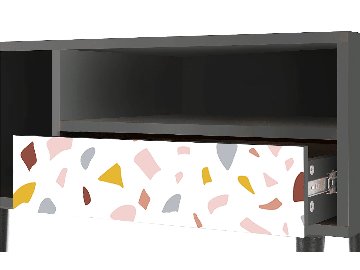 Meuble TV - 115х59х48 cm - T3 - Marmelade Cheese, Anthracite