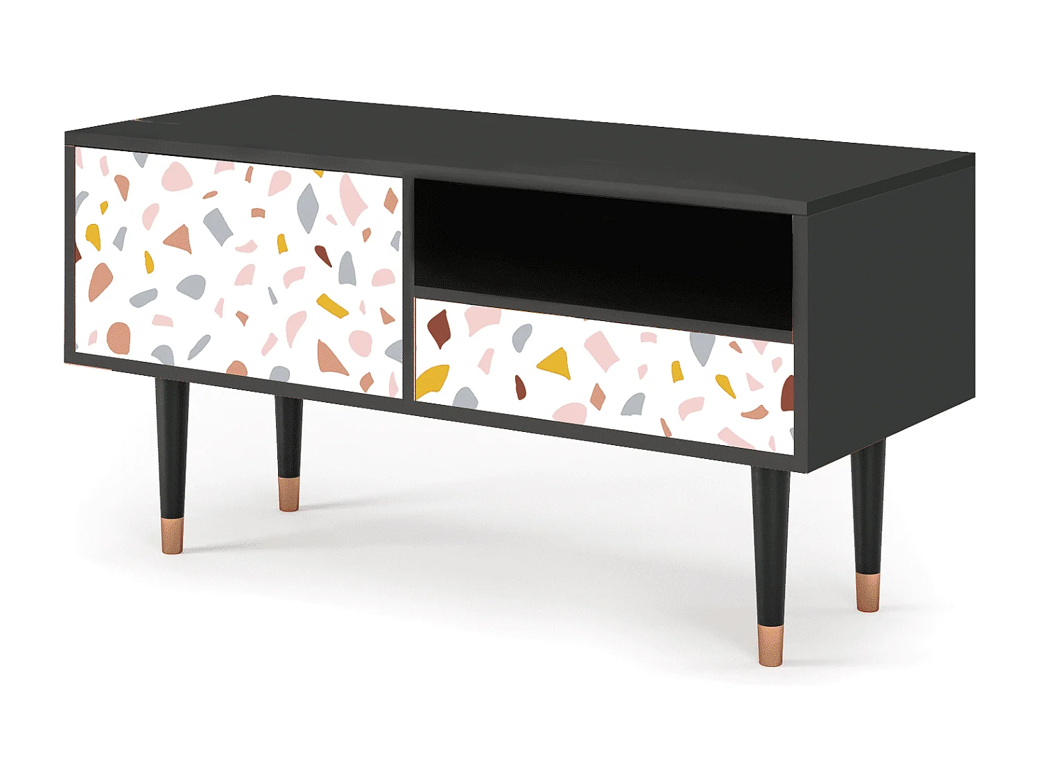 Mobile TV - 115х59х48 cm - T3 - Marmelade Cheese, Antracite