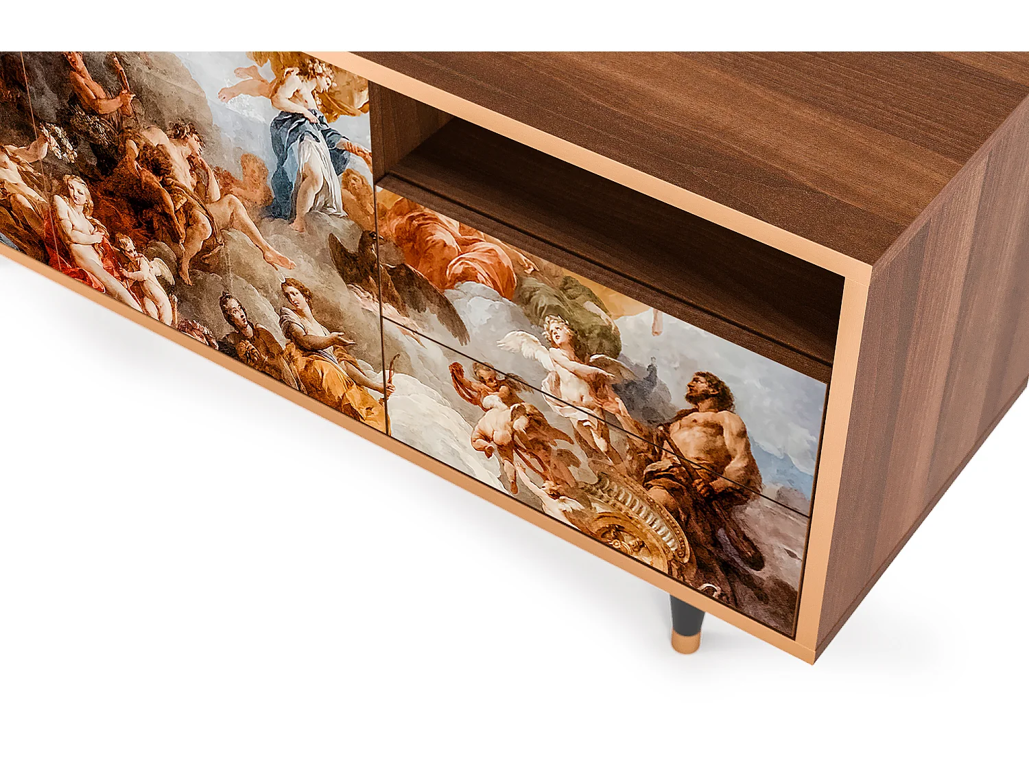 Meuble TV - 125х56х41 cm - T7 - Versailles, Noyer