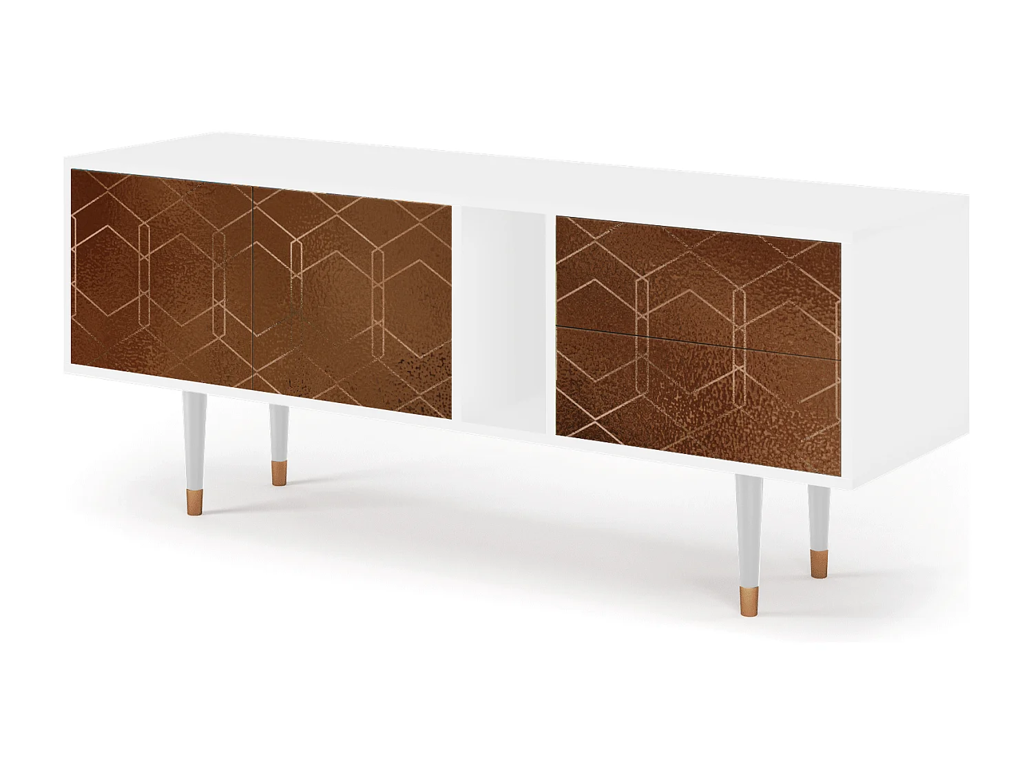 TV-Möbel - 170х69х48 cm - T1 - Chocolate Bar, Weiß