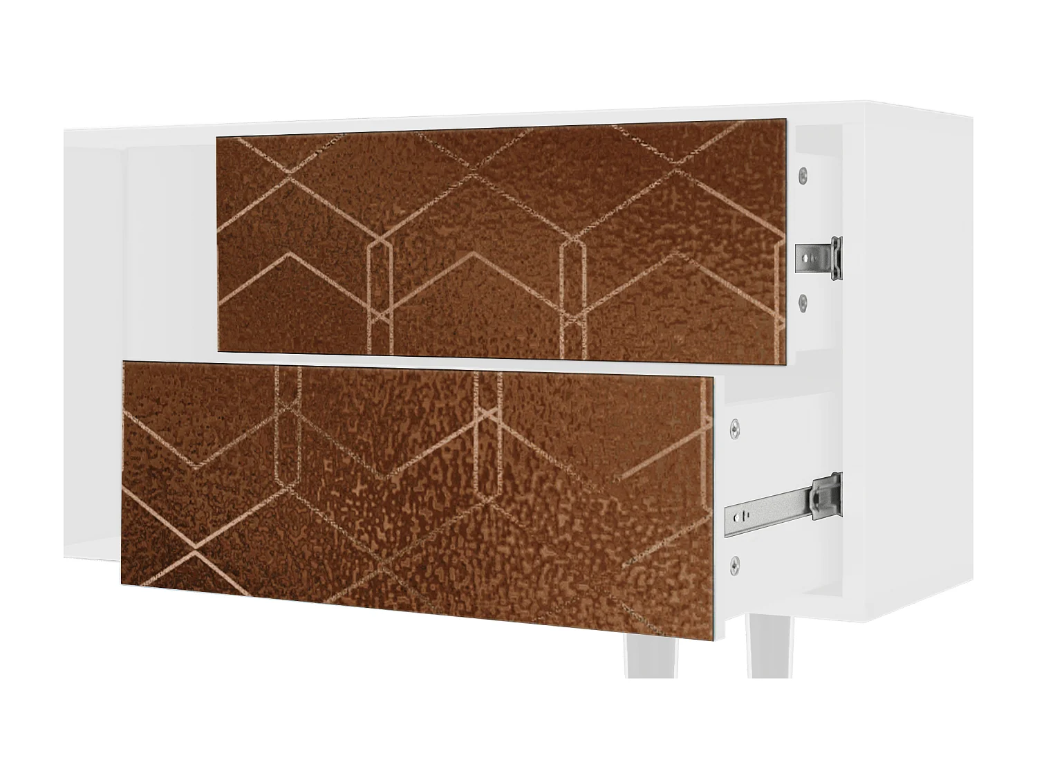 TV-Möbel - 170х69х48 cm - T1 - Chocolate Bar, Weiß