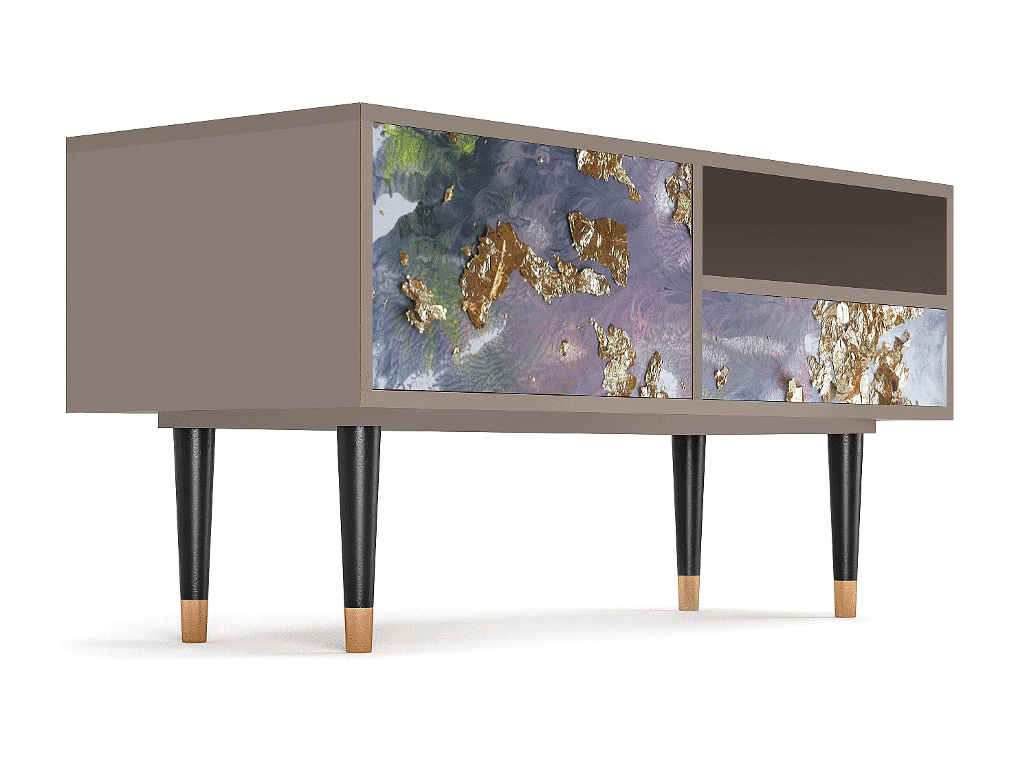 TV-Möbel - 115х59х48 cm - T3 - Planet Earth, Latte