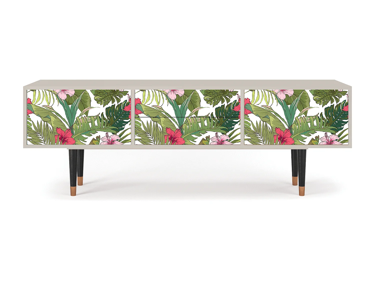 Mobile TV - 170х59х48 cm - T4 - Verdant Tropics, Sabbia