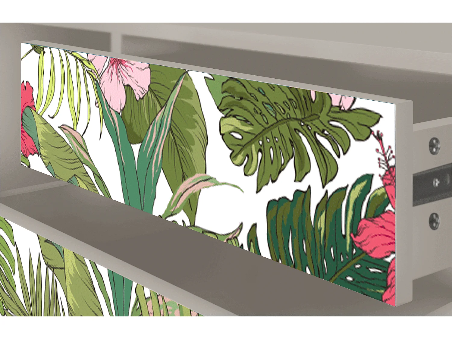 Mobile TV - 170х59х48 cm - T4 - Verdant Tropics, Sabbia