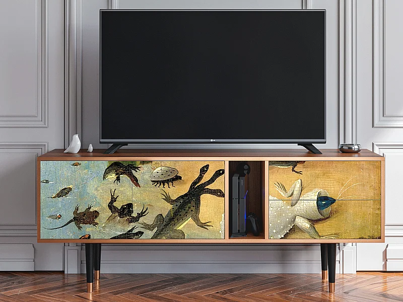 Szafka RTV - 170х69х48 cm - T1 - The Garden by Bosch, Orzech