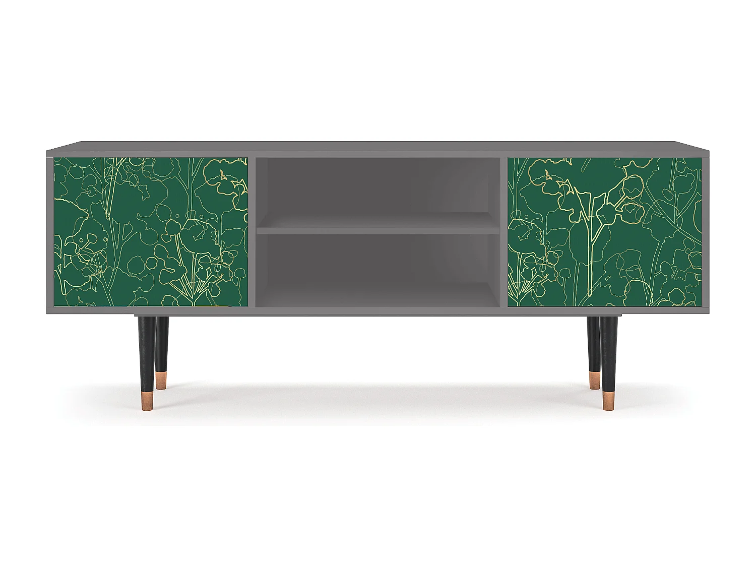 Meuble TV - 170х69х48 cm - T2 - Emerald Forest, Gris
