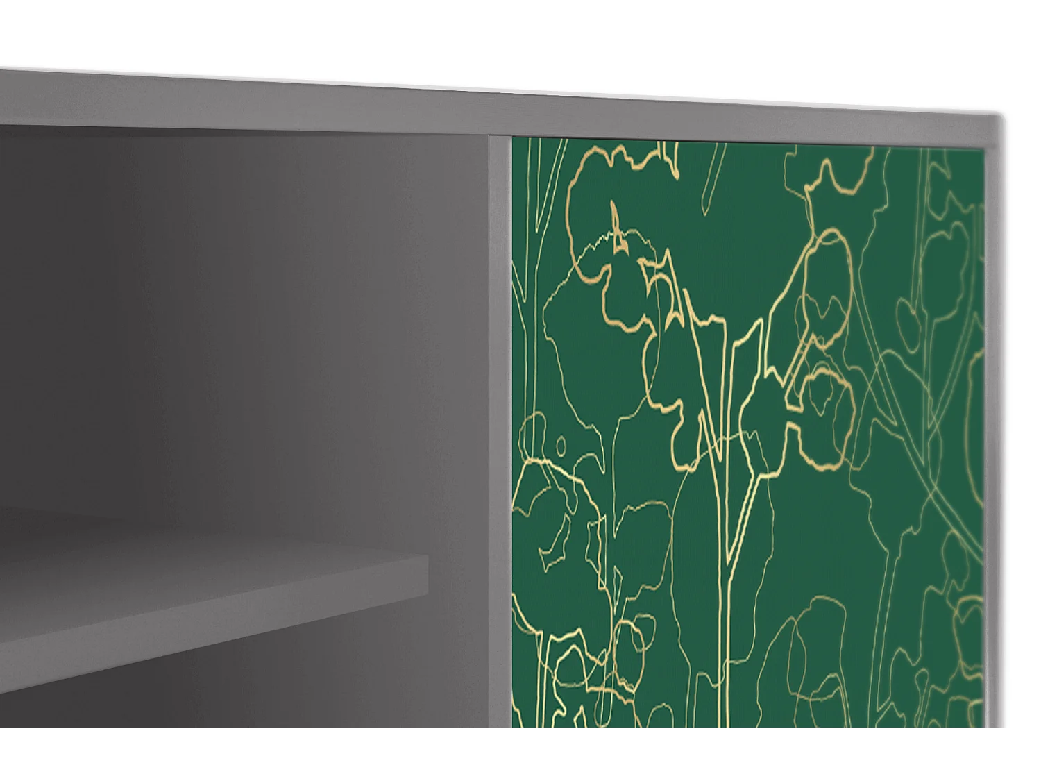 Mobile TV - 170х69х48 cm - T2 - Emerald Forest, Grigio