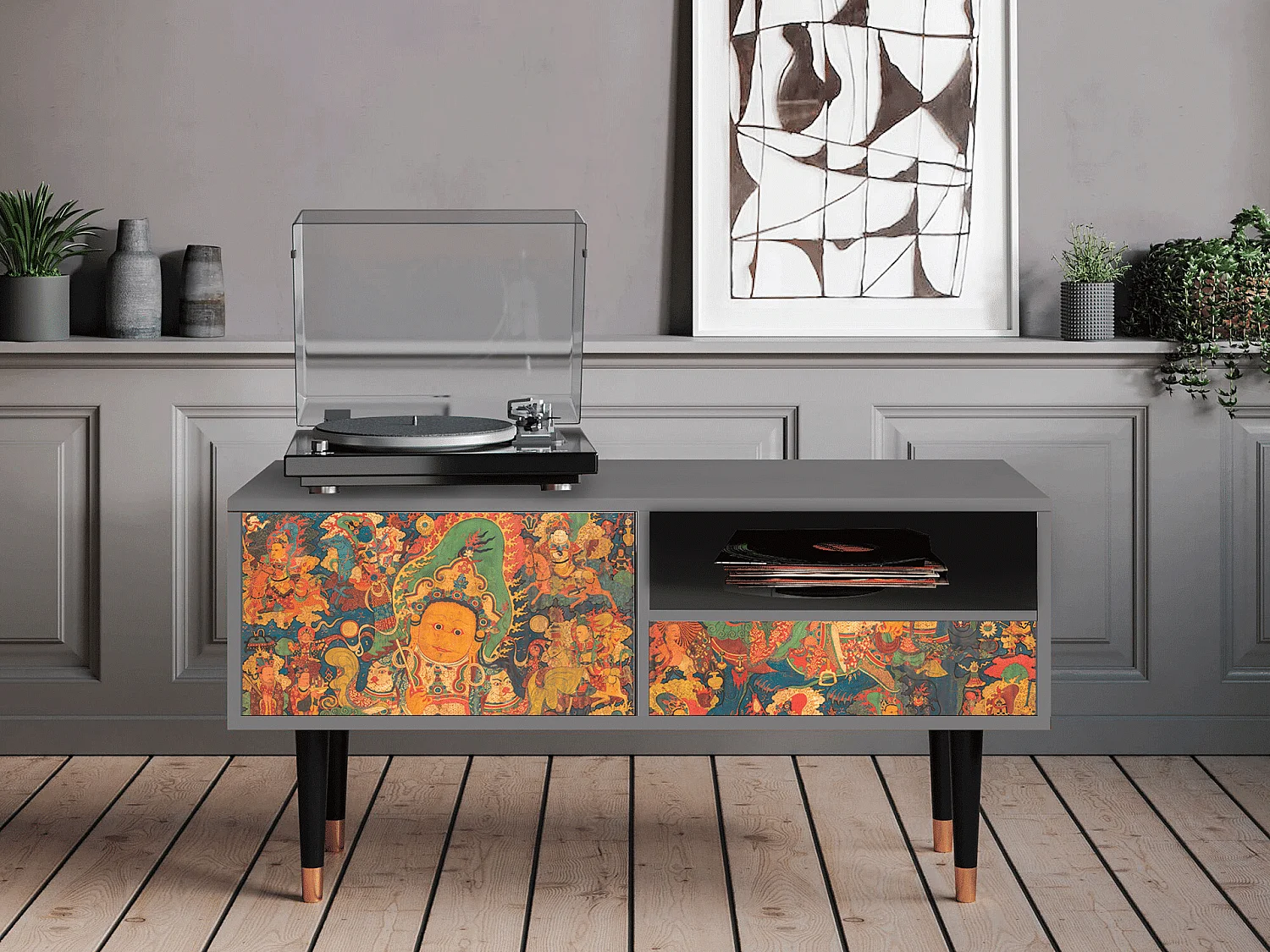 TV-Möbel - 115х59х48 cm - T3 - God by Vaisravana , Grau