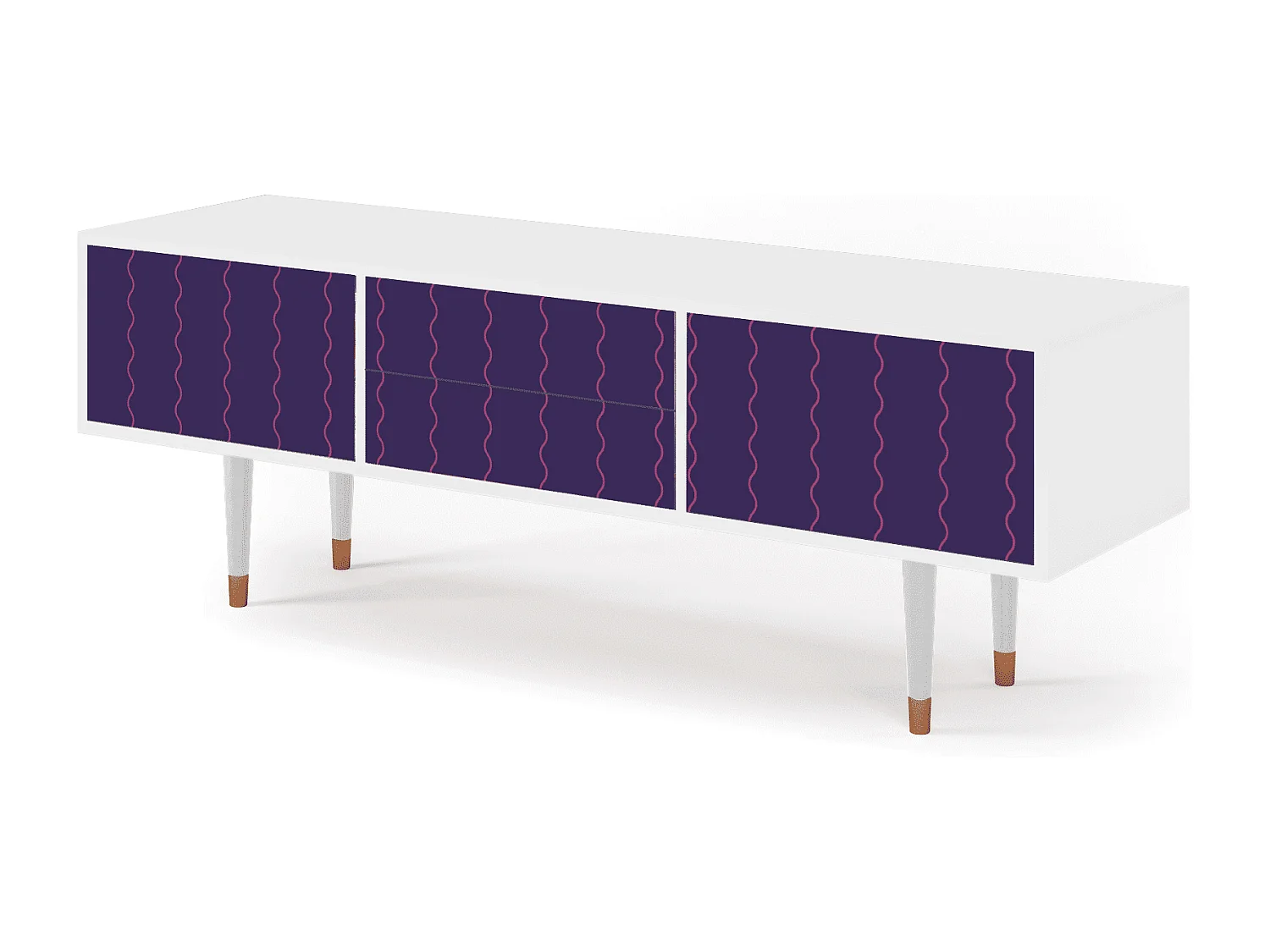 TV-meubel - 170х59х48 cm - T4 - Grape Maccaroni, Wit