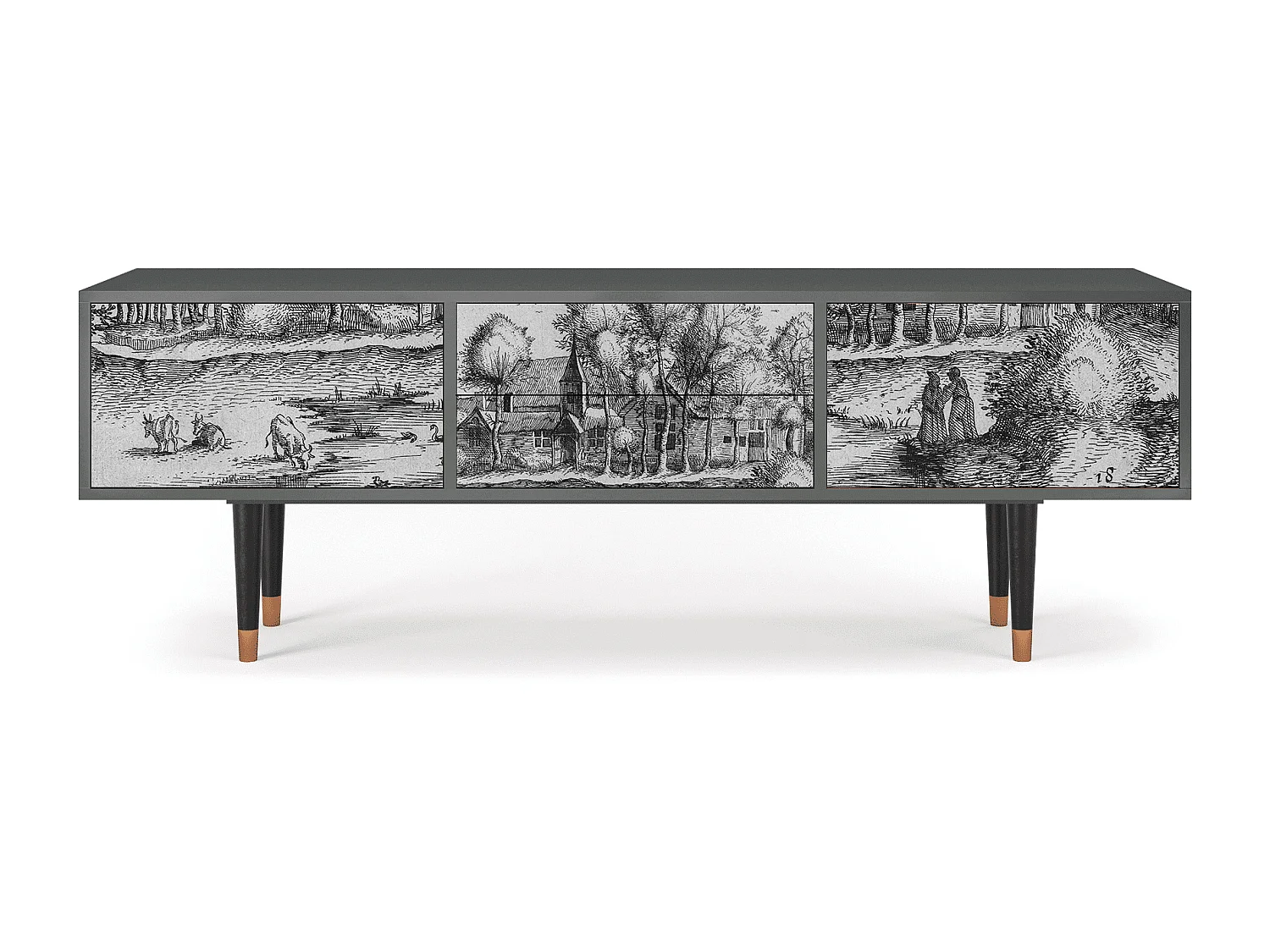 Meuble TV - 170х59х48 cm - T4 - A Pond, Anthracite