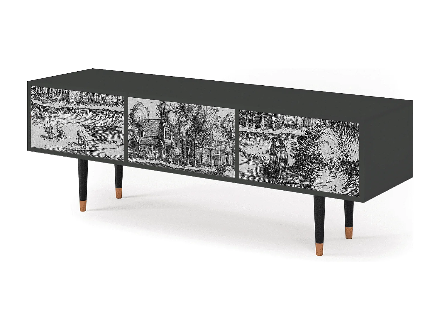 Meuble TV - 170х59х48 cm - T4 - A Pond, Anthracite