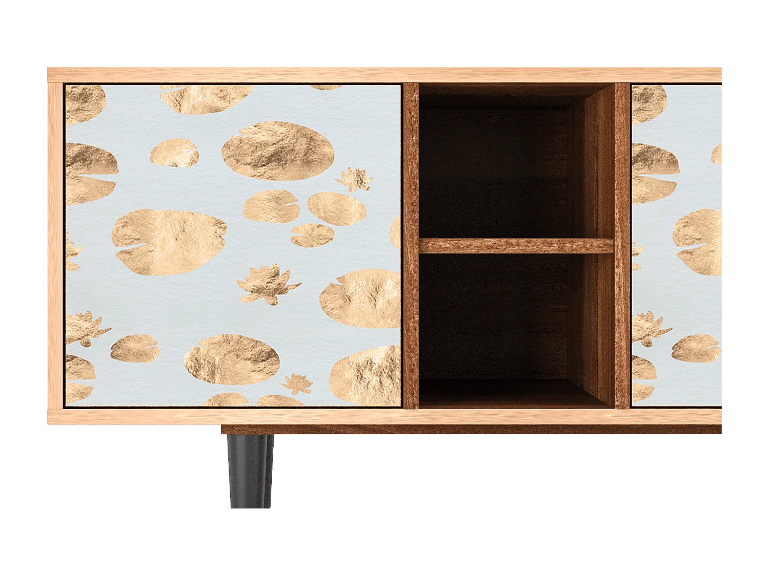 TV-meubel - 150х69х41 cm - T5 - Blue Giraffe, Walnoot