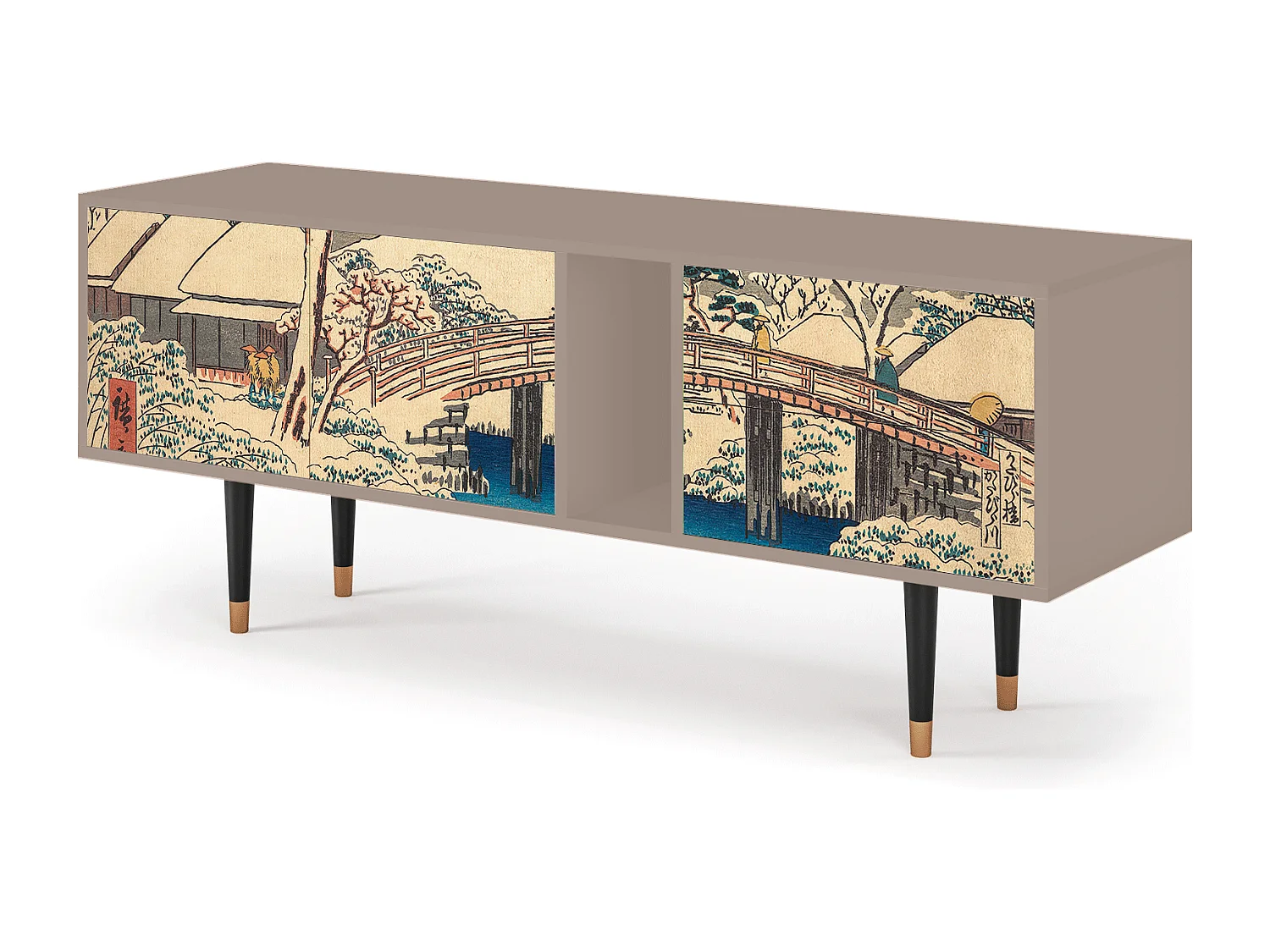 Mobile TV - 170х69х48 cm - T1 - Katabira River, Latte