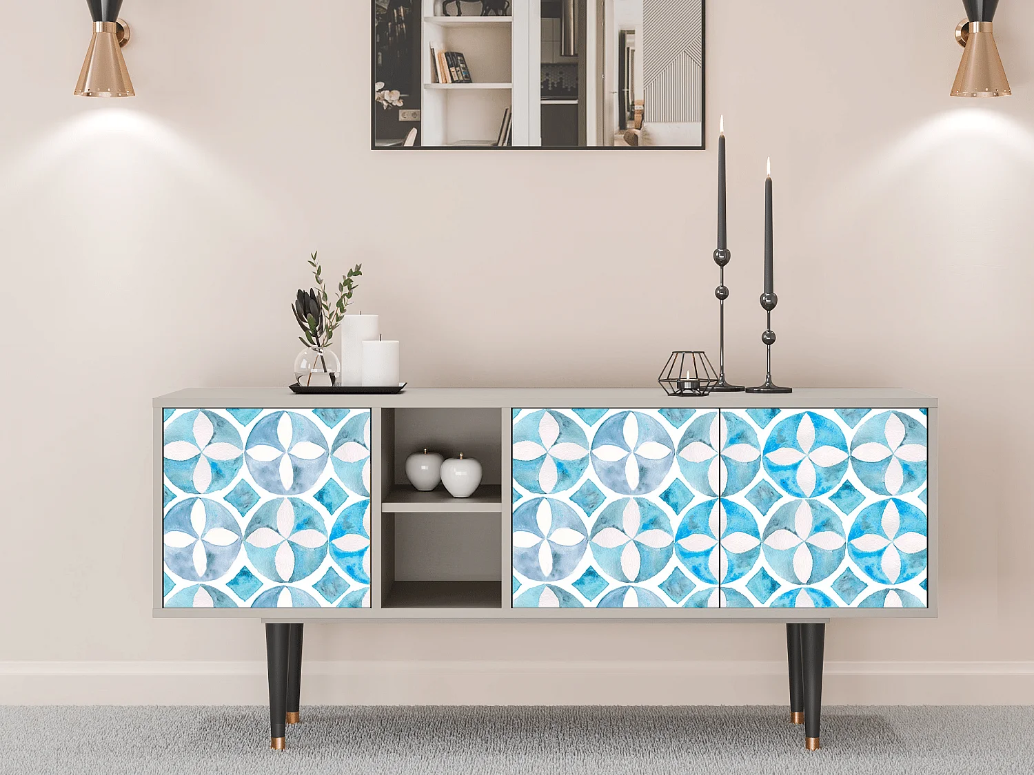 Mobile TV - 150х69х41 cm - T5 - Porto Mood, Sabbia