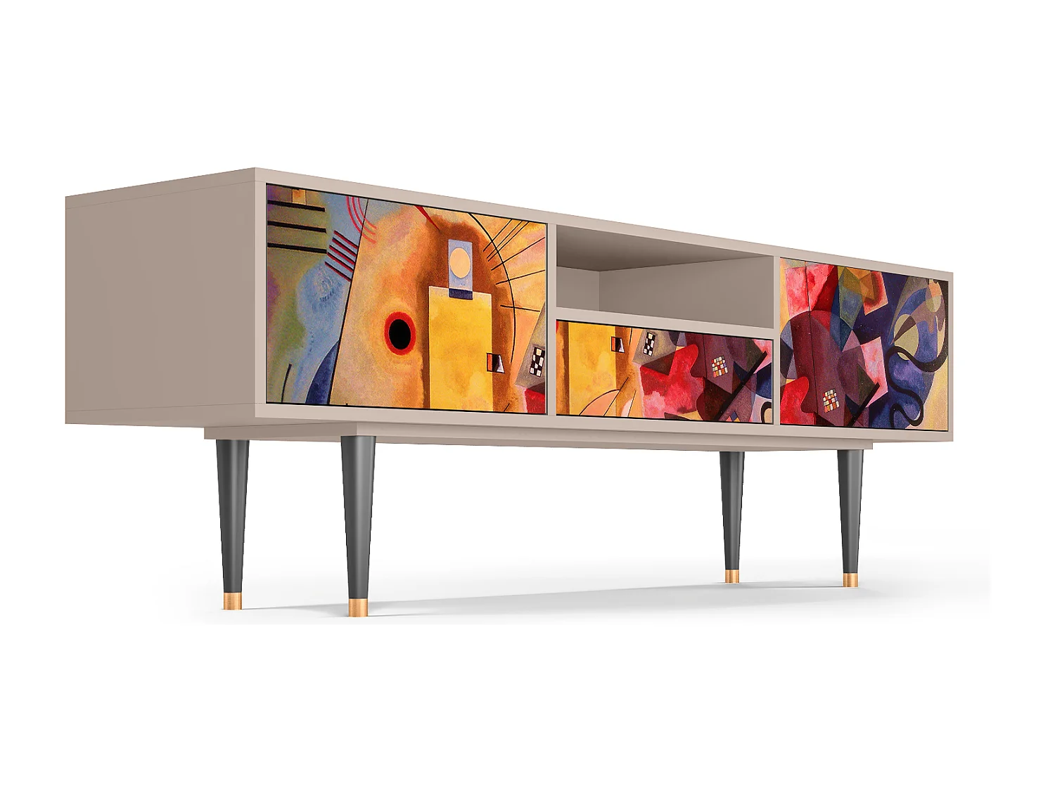 Mueble de TV - 170х59х41 cm - T6 - Modern Art, Latte
