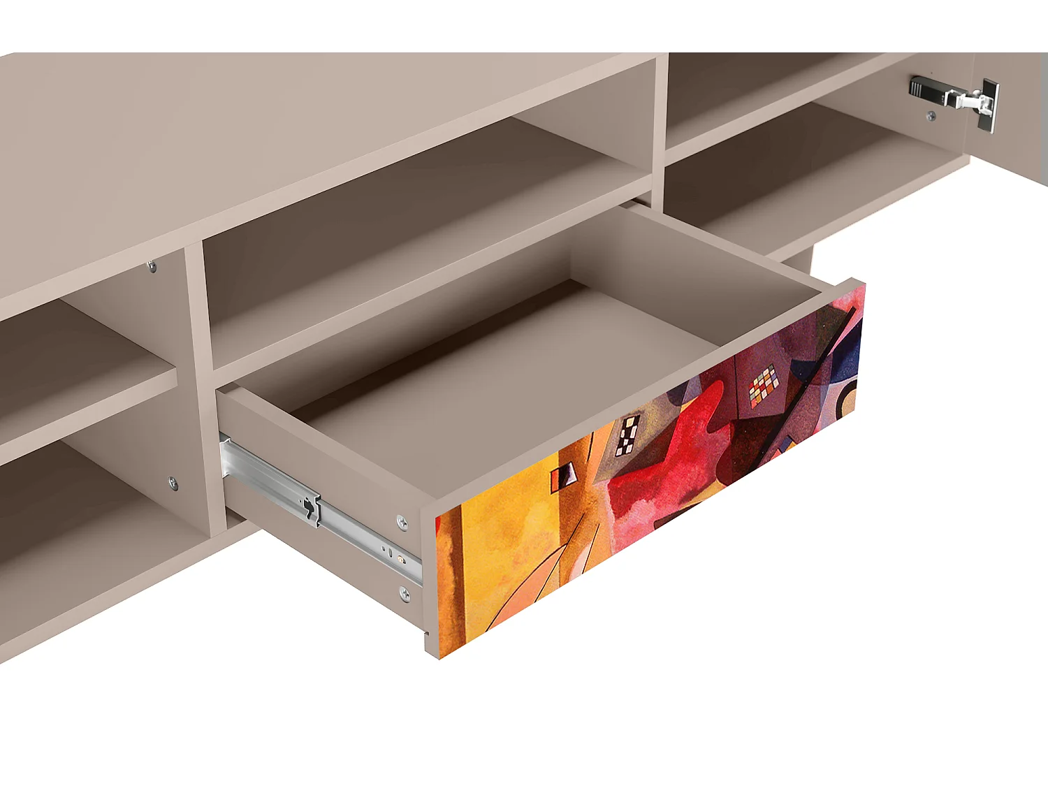 Mobile TV - 170х59х41 cm - T6 - Modern Art, Latte