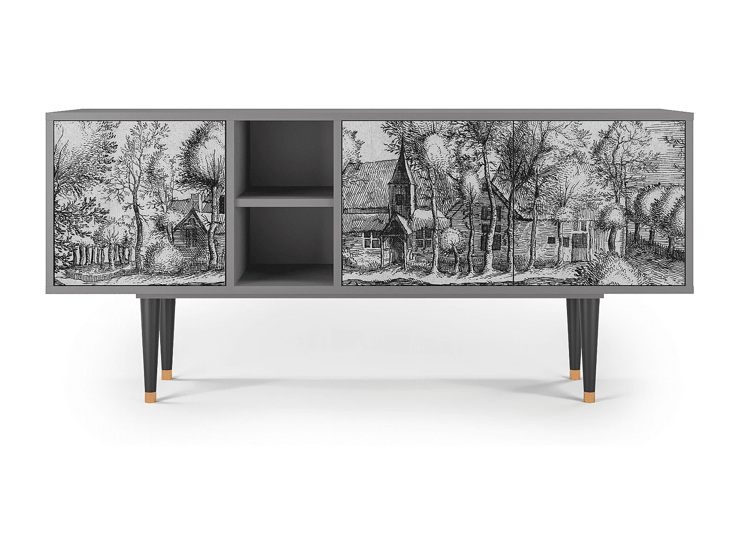 TV-meubel - 150х69х41 cm - T5 - A Pond, Grijs