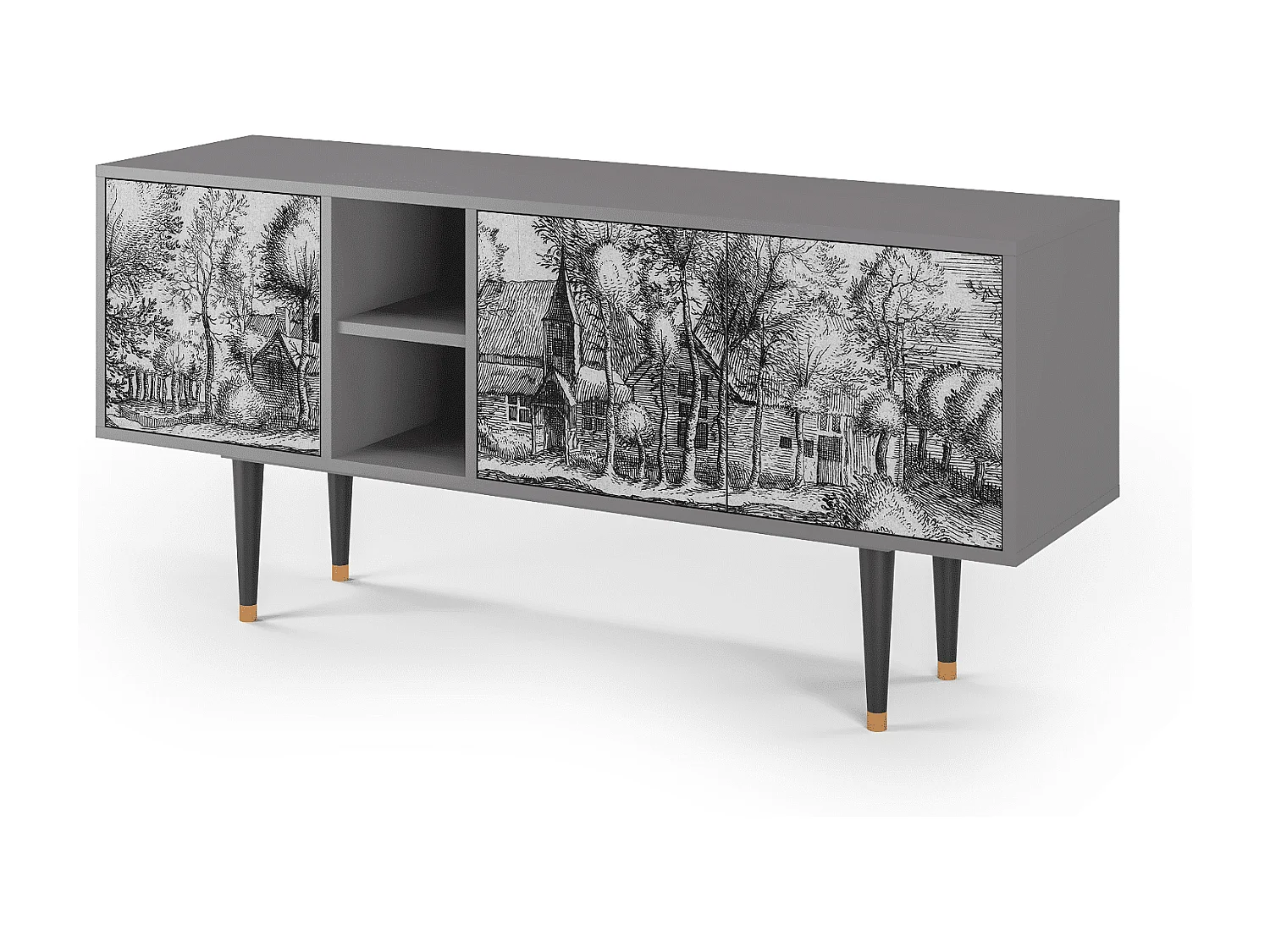 TV-meubel - 150х69х41 cm - T5 - A Pond, Grijs