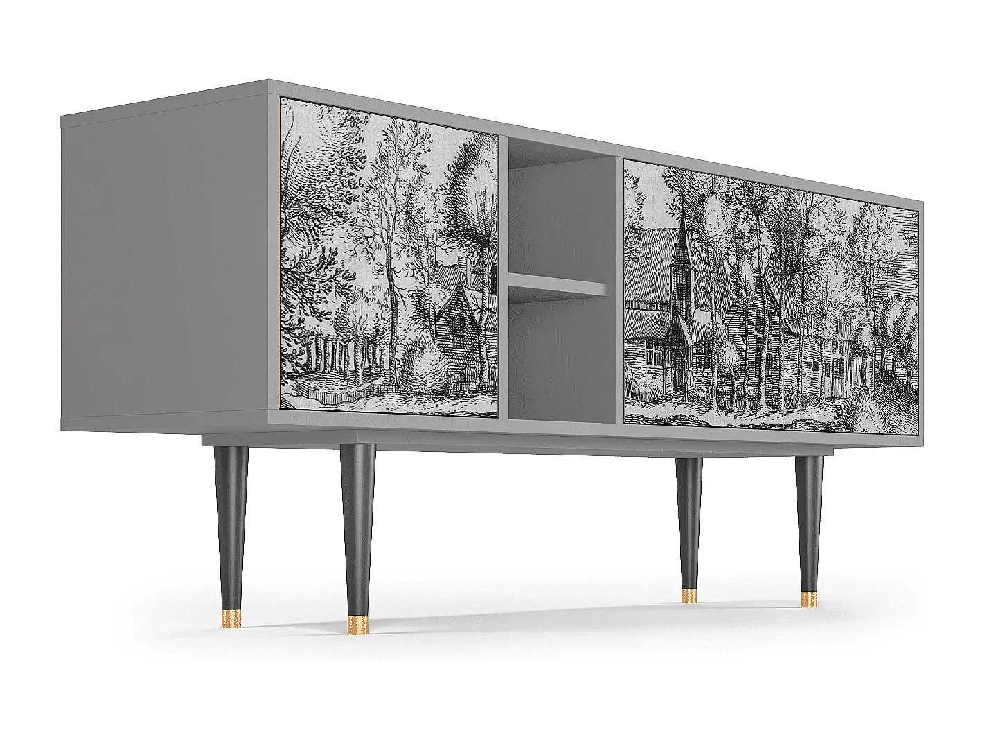 TV-meubel - 150х69х41 cm - T5 - A Pond, Grijs