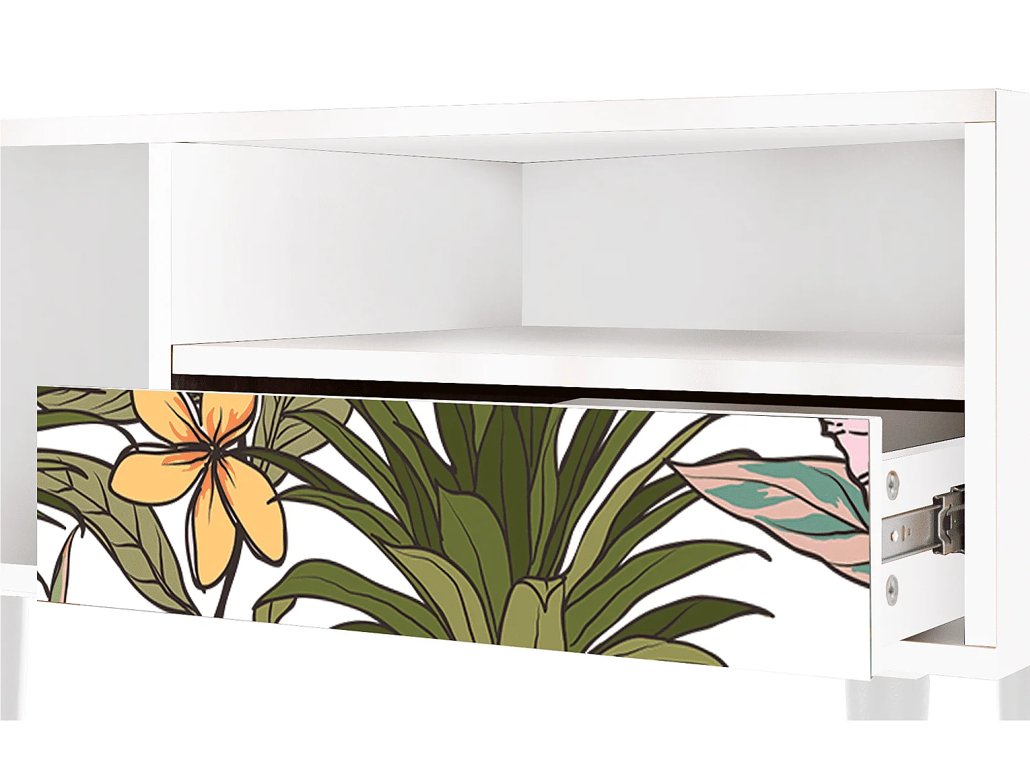 Mueble de TV - 115х59х48 cm - T3 - Estival Fruit, Blanco