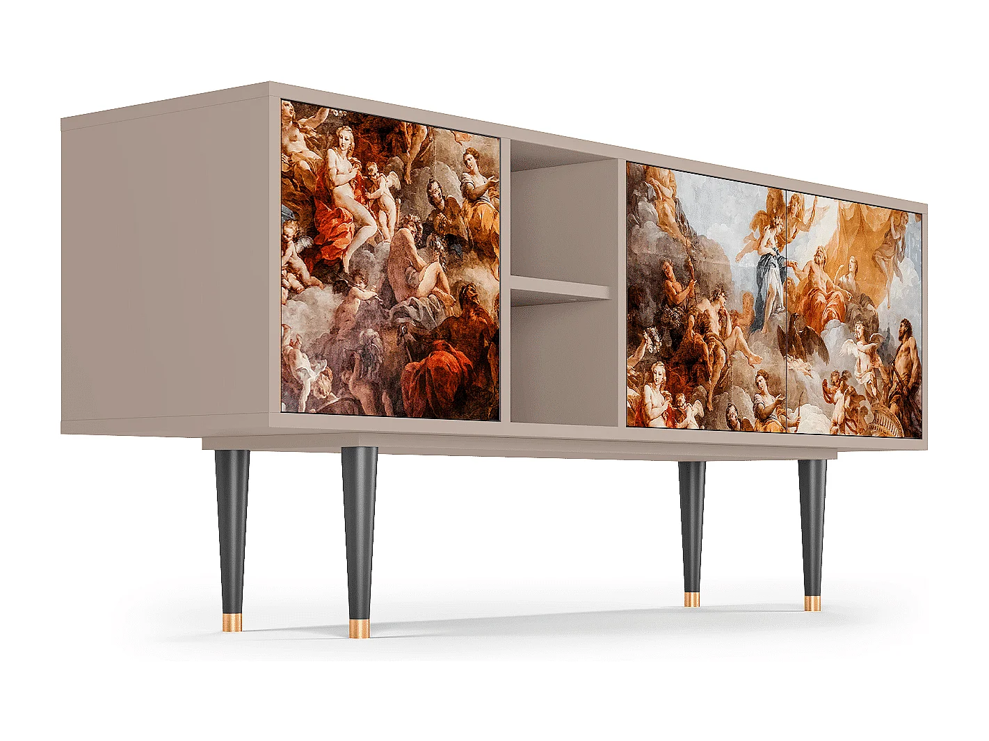 Mueble de TV - 150х69х41 cm - T5 - Versailles, Latte