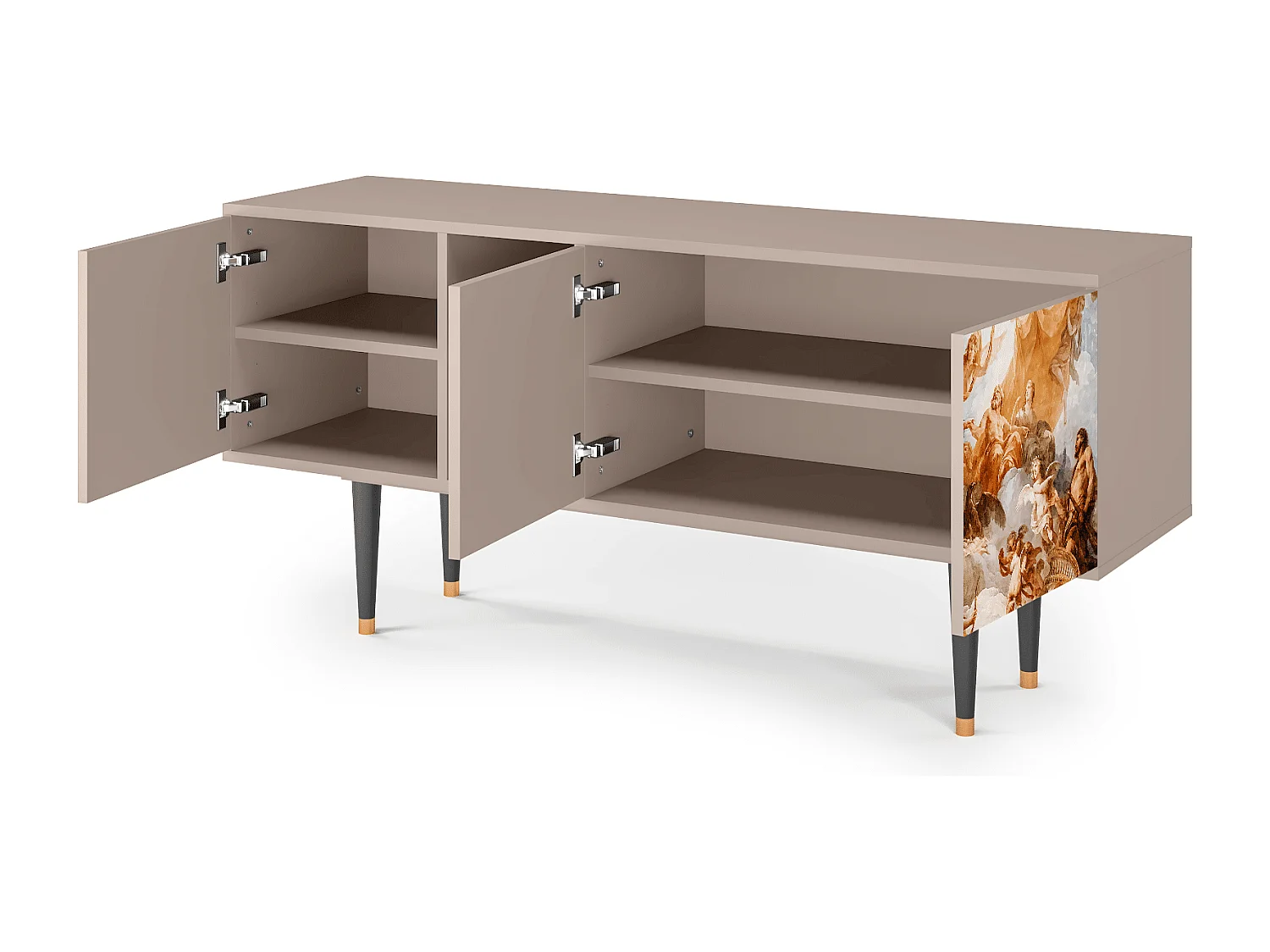 Mueble de TV - 150х69х41 cm - T5 - Versailles, Latte