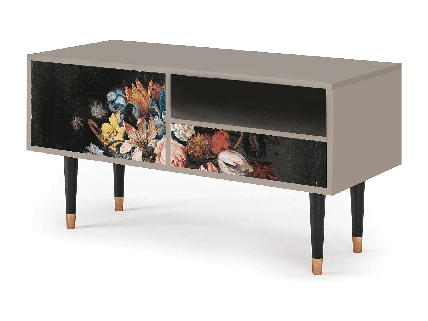 Mobile TV - 115х59х48 cm - T3 - Still Life with Flowers, Sabbia