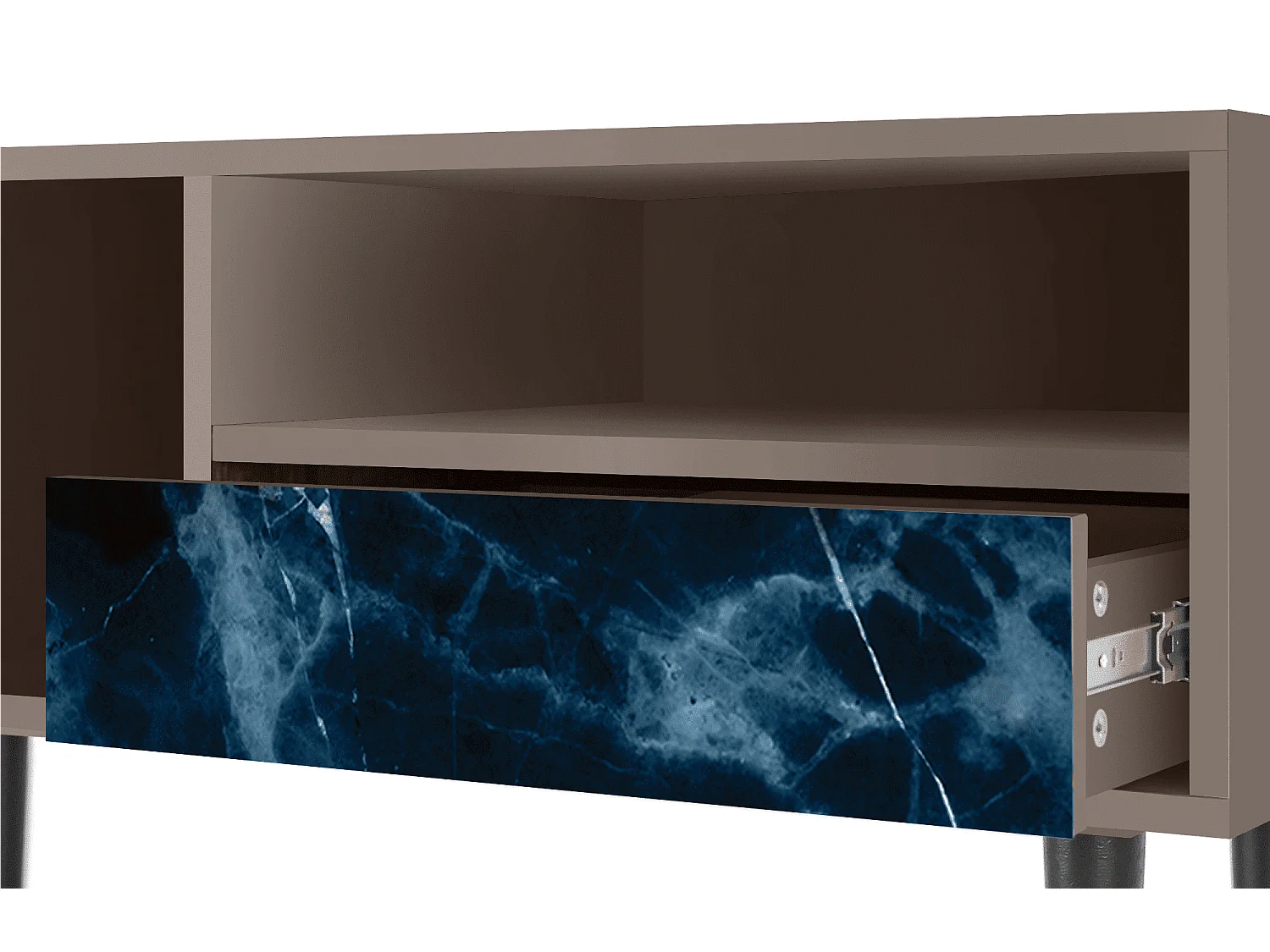 Meuble TV - 115х59х48 cm - T3 - Deep Ocean, Latte