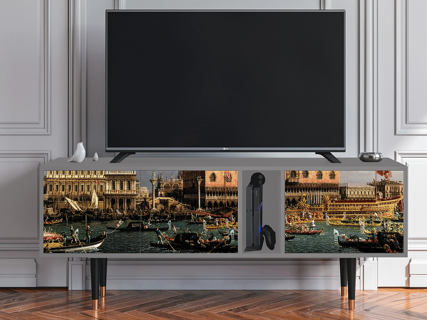 Mueble de TV - 170х69х48 cm - T1 - The Bucintoro, Gris