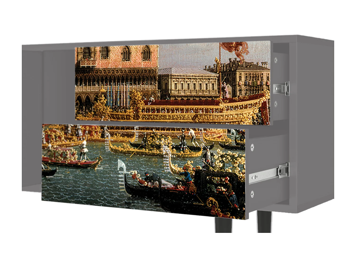 Meuble TV - 170х69х48 cm - T1 - The Bucintoro, Gris