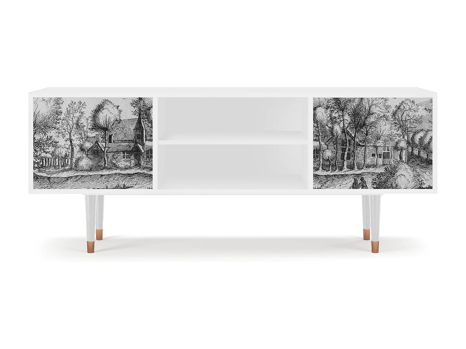 Meuble TV - 170х69х48 cm - T2 - A Pond, Blanc