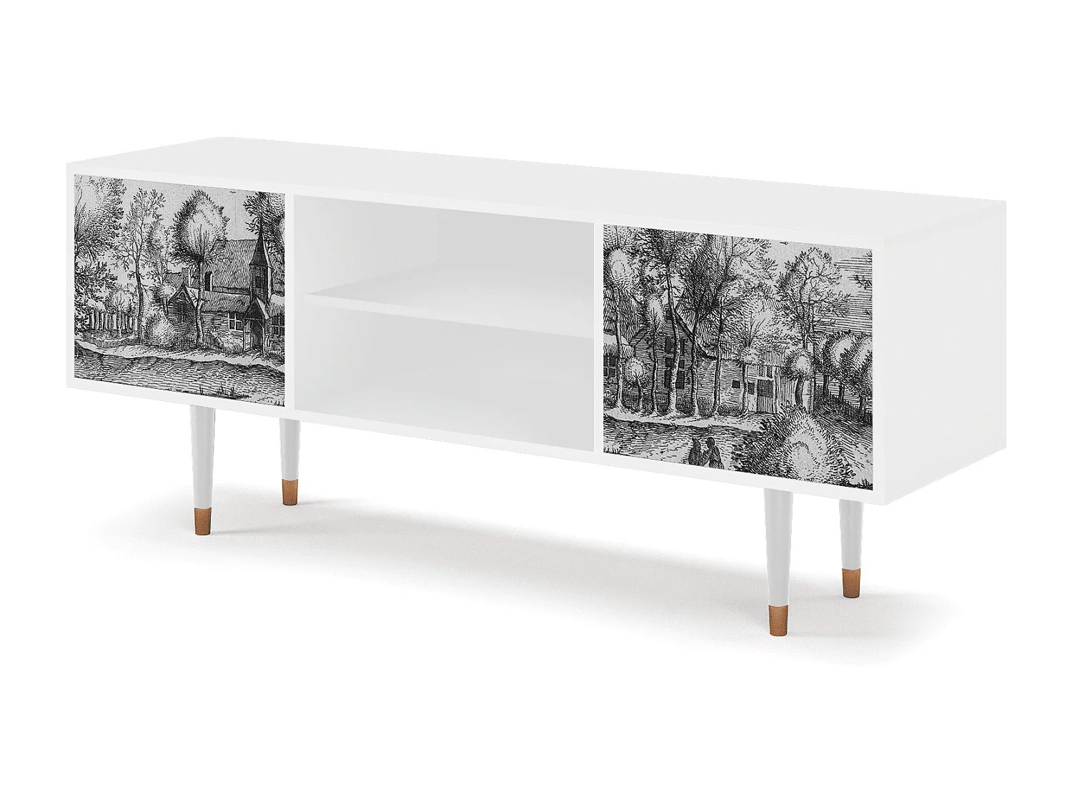 Mueble de TV - 170х69х48 cm - T2 - A Pond, Branco